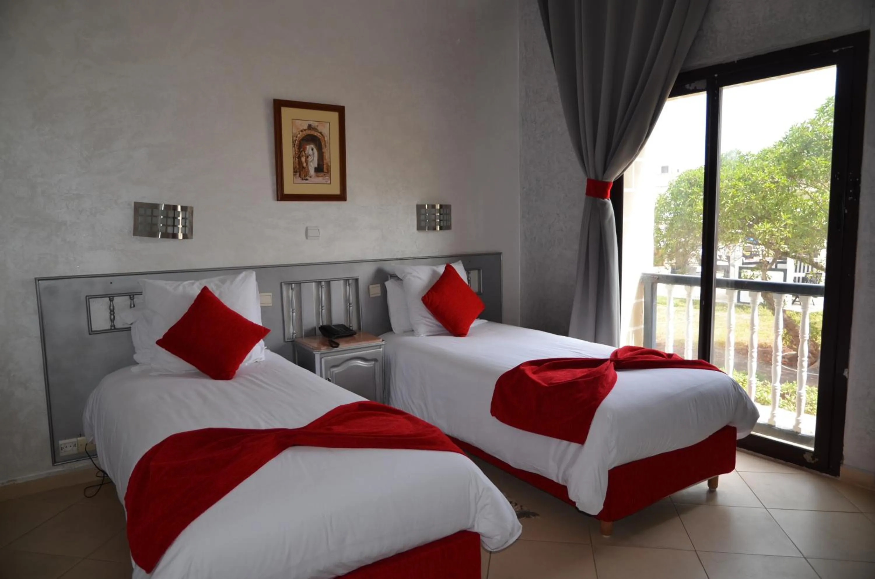 Bed in Hôtel Des Iles