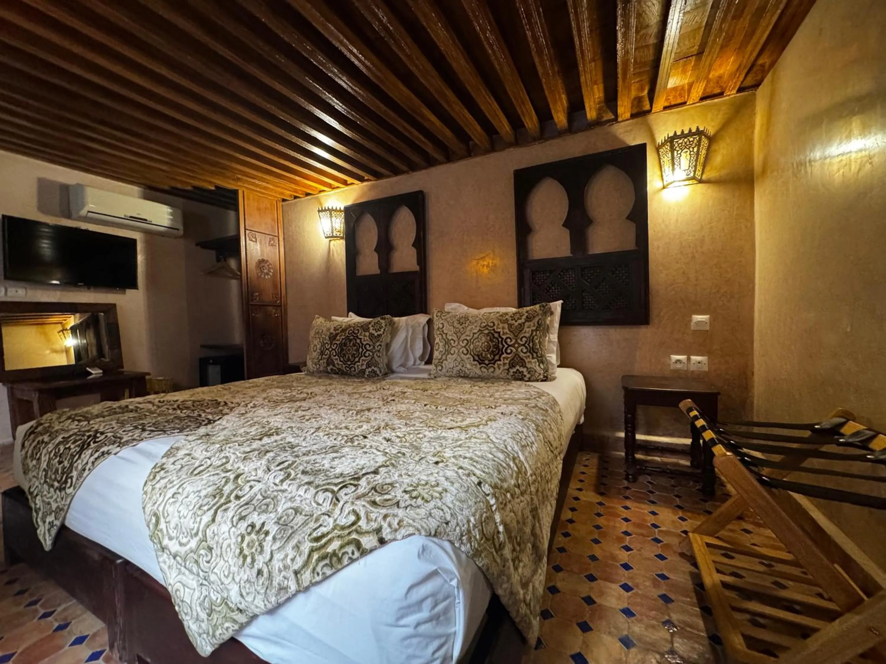 Bed in Riad Dar Laura