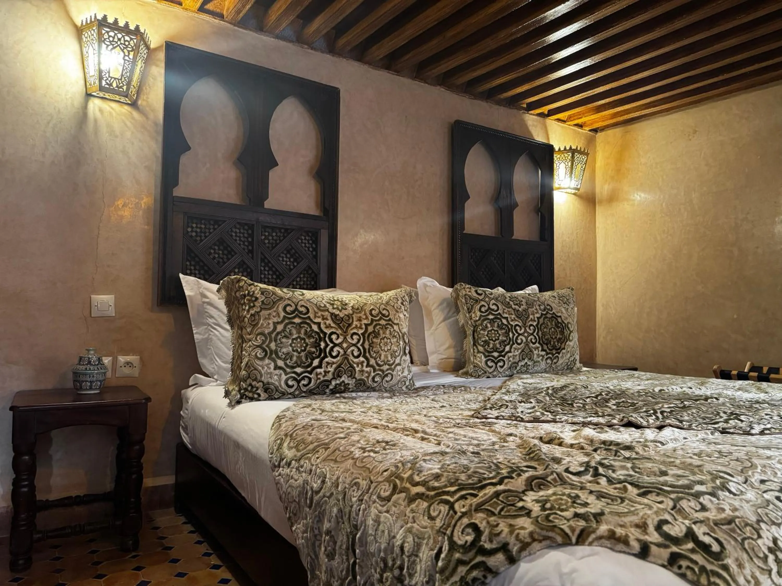 Bed in Riad Dar Laura