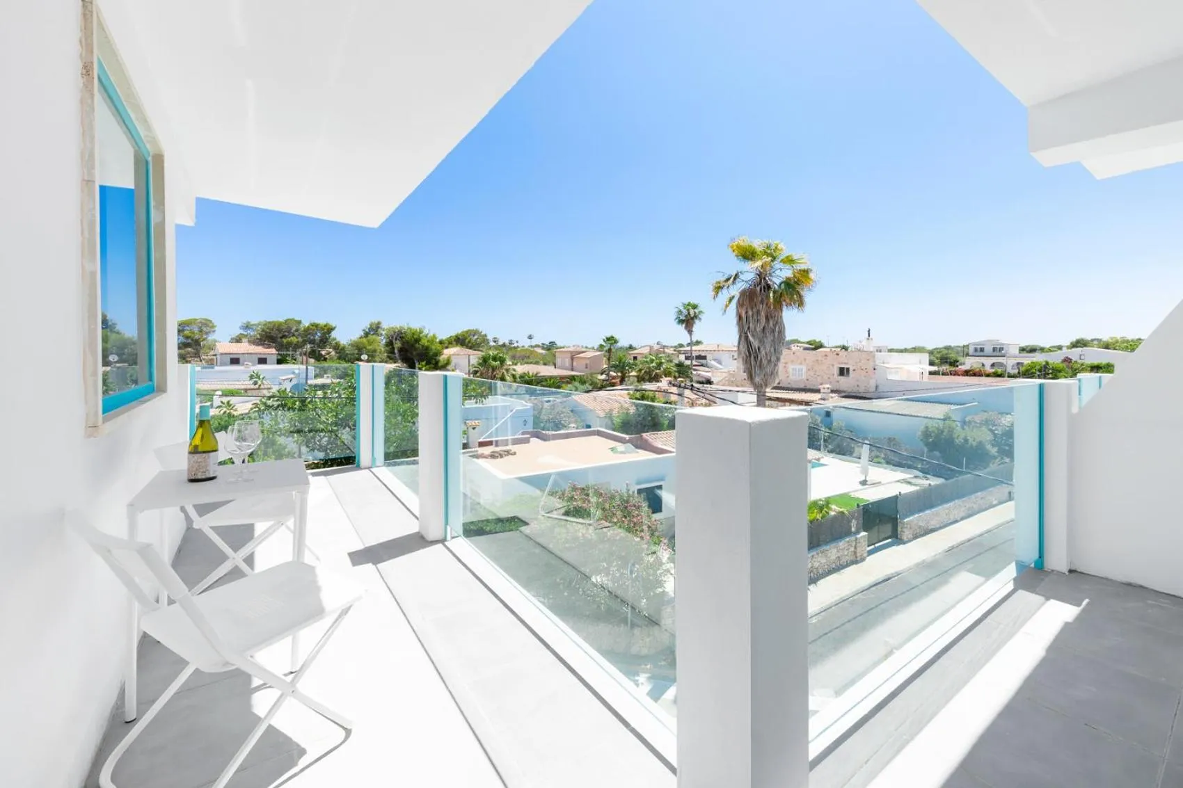 Balcony/Terrace in Hostal Cala Llombards