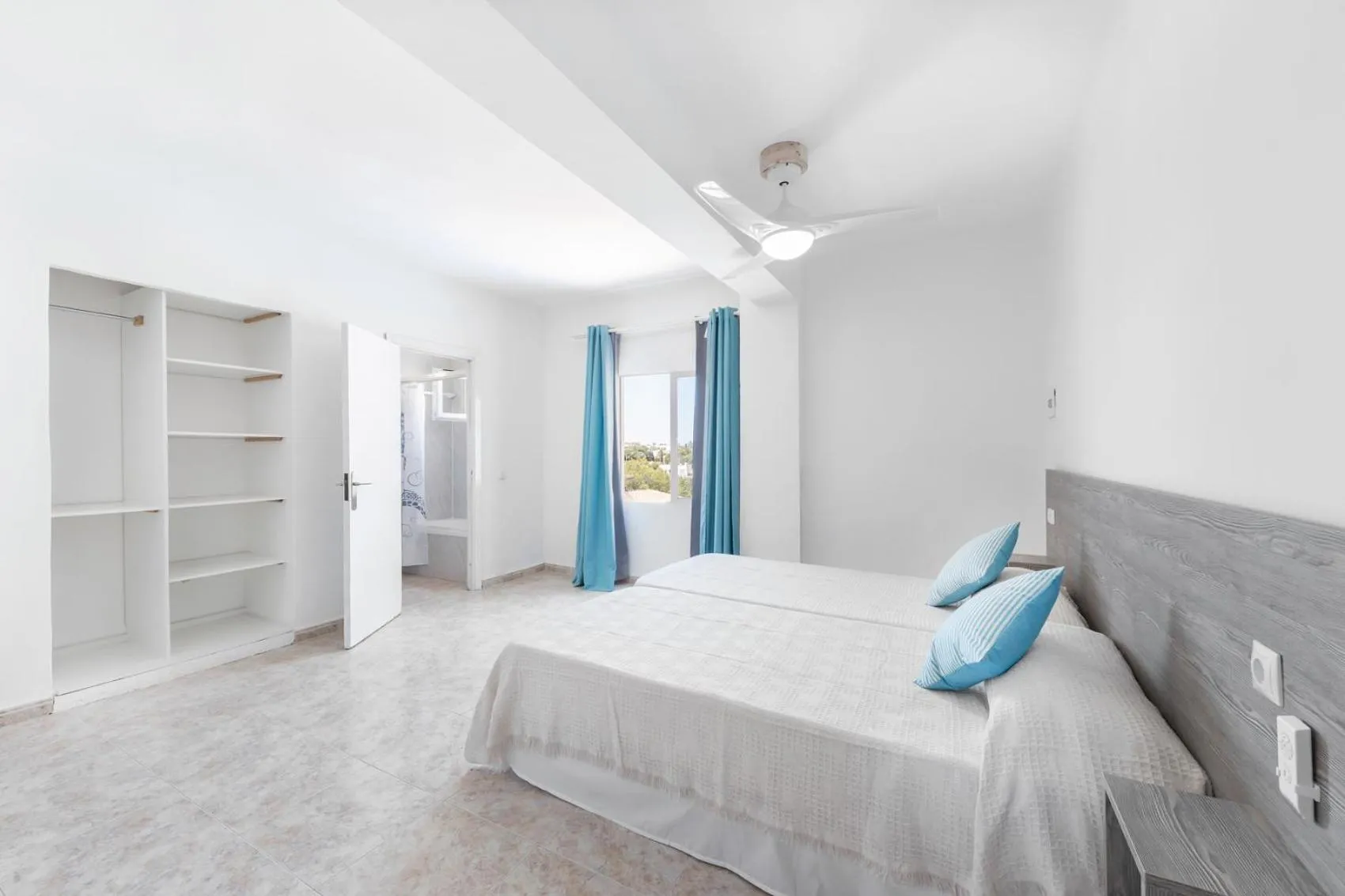 Bed in Hostal Cala Llombards