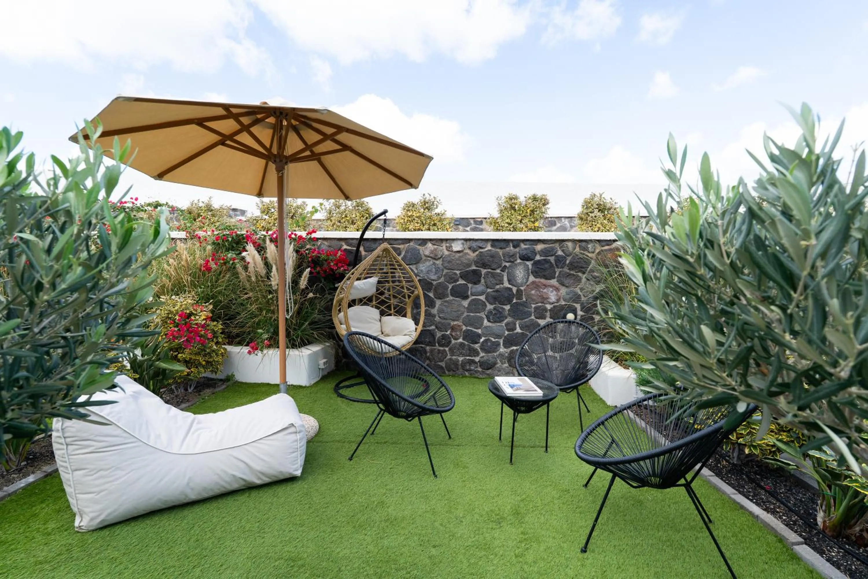 Patio in SN Santorini Apartments