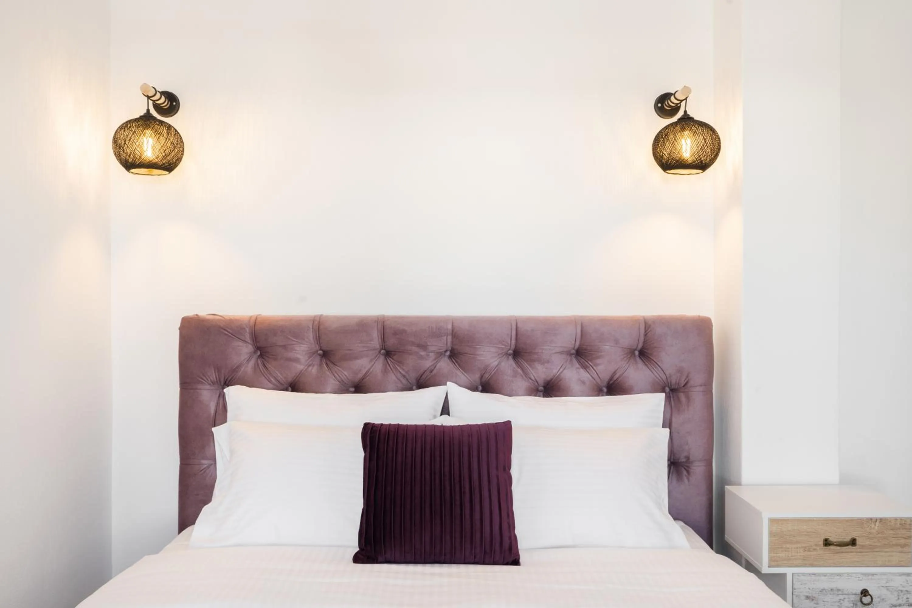 Bed in SN Santorini Apartments