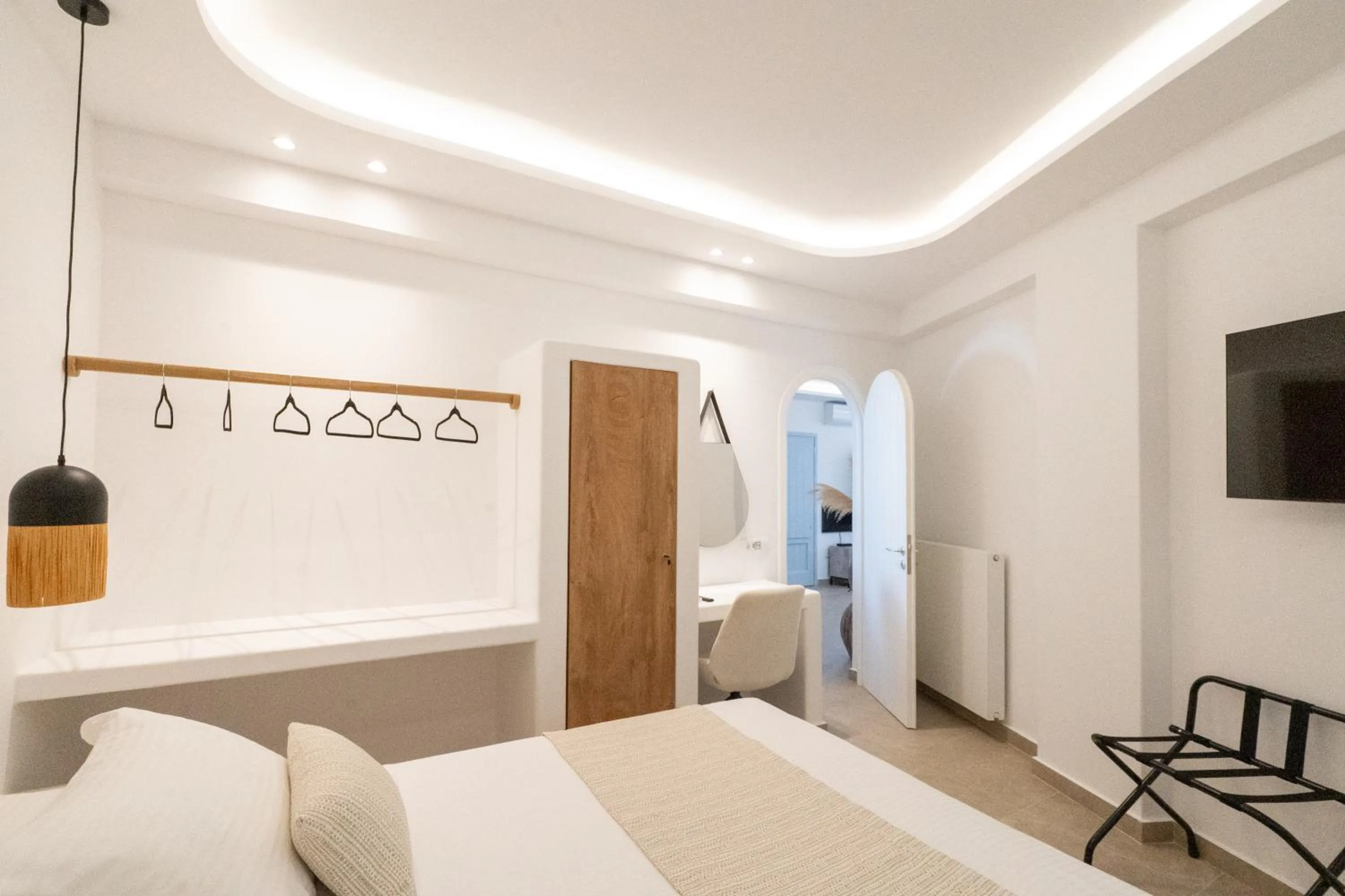 Bed in SN Santorini Apartments