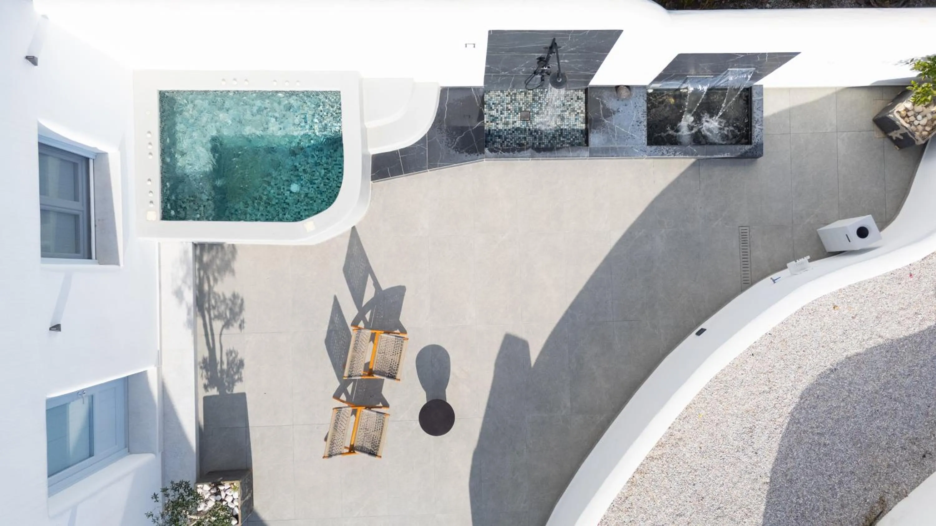 Patio in SN Santorini Apartments