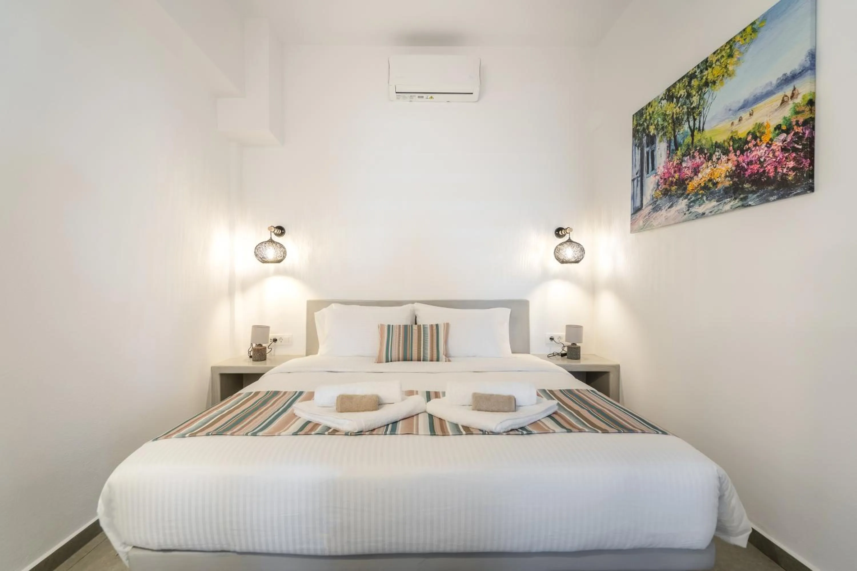 Bed in SN Santorini Apartments