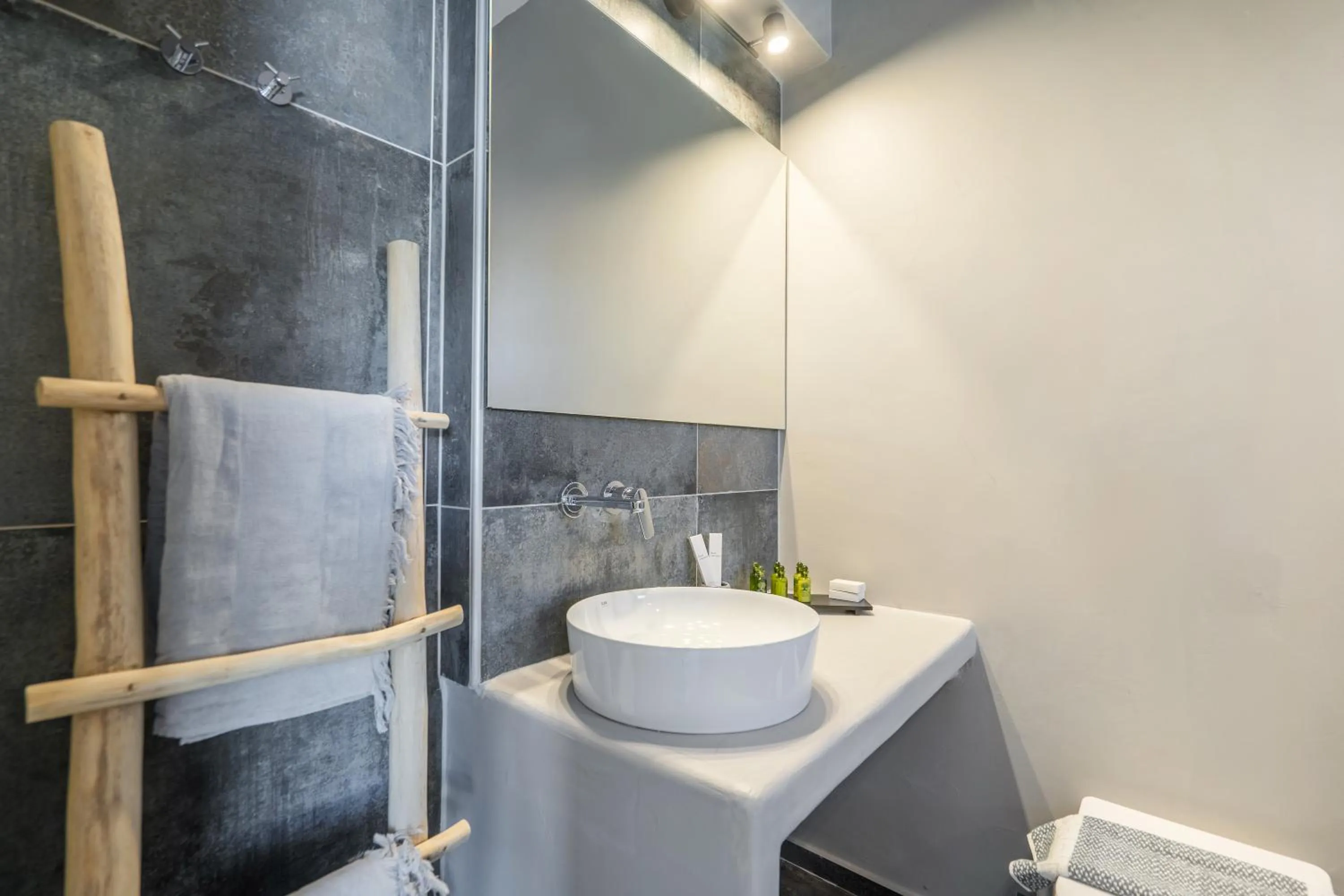 Shower in SN Santorini Apartments