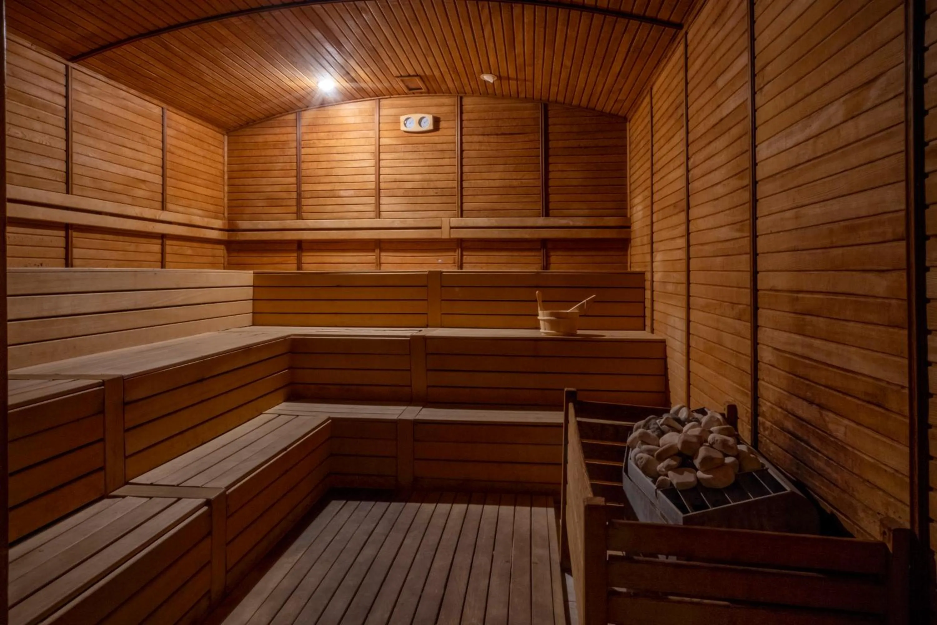 Sauna in FORE RESORT & SPA