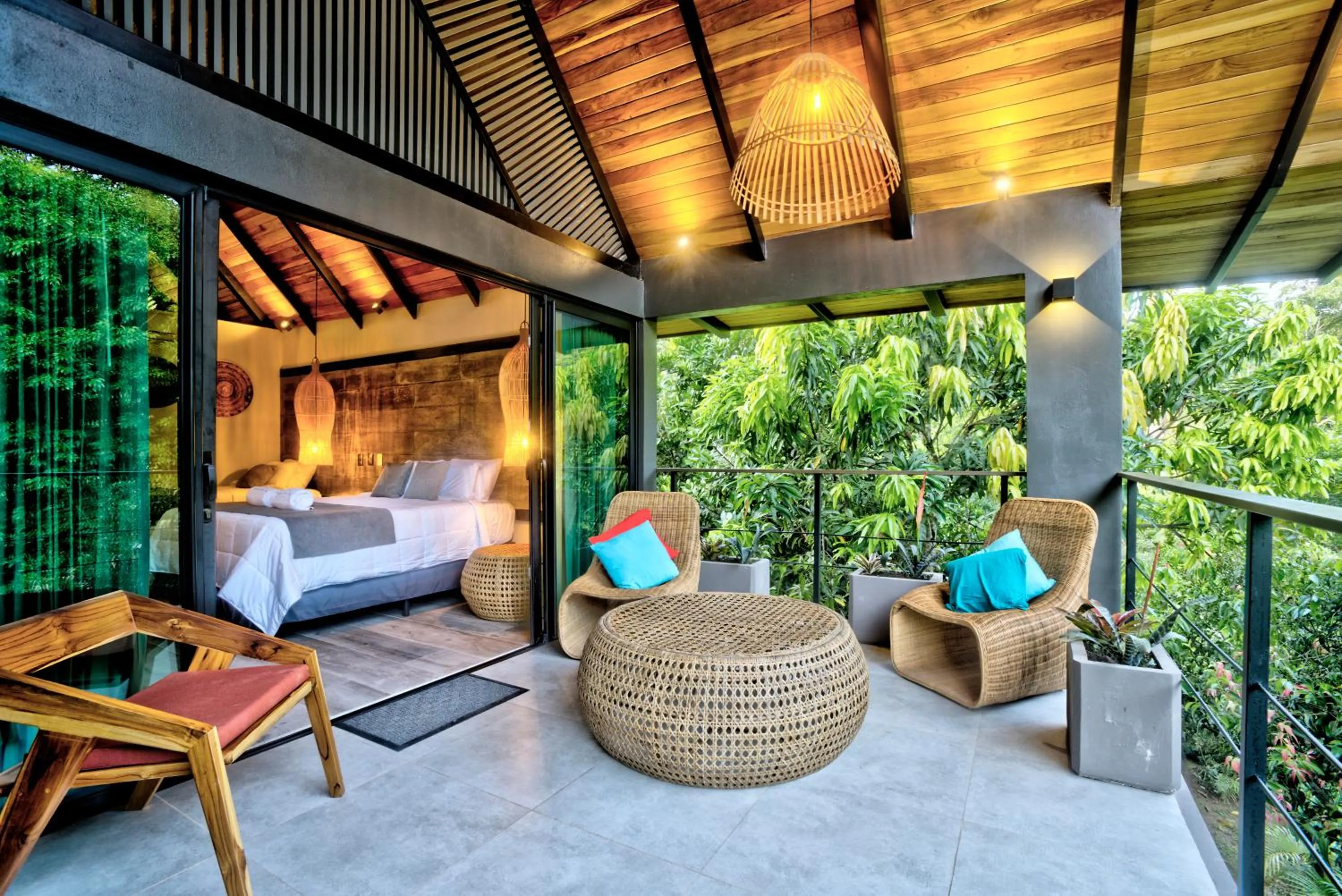 Balcony/Terrace, Bed in Namu Garden Hotel & Spa - Adults Only