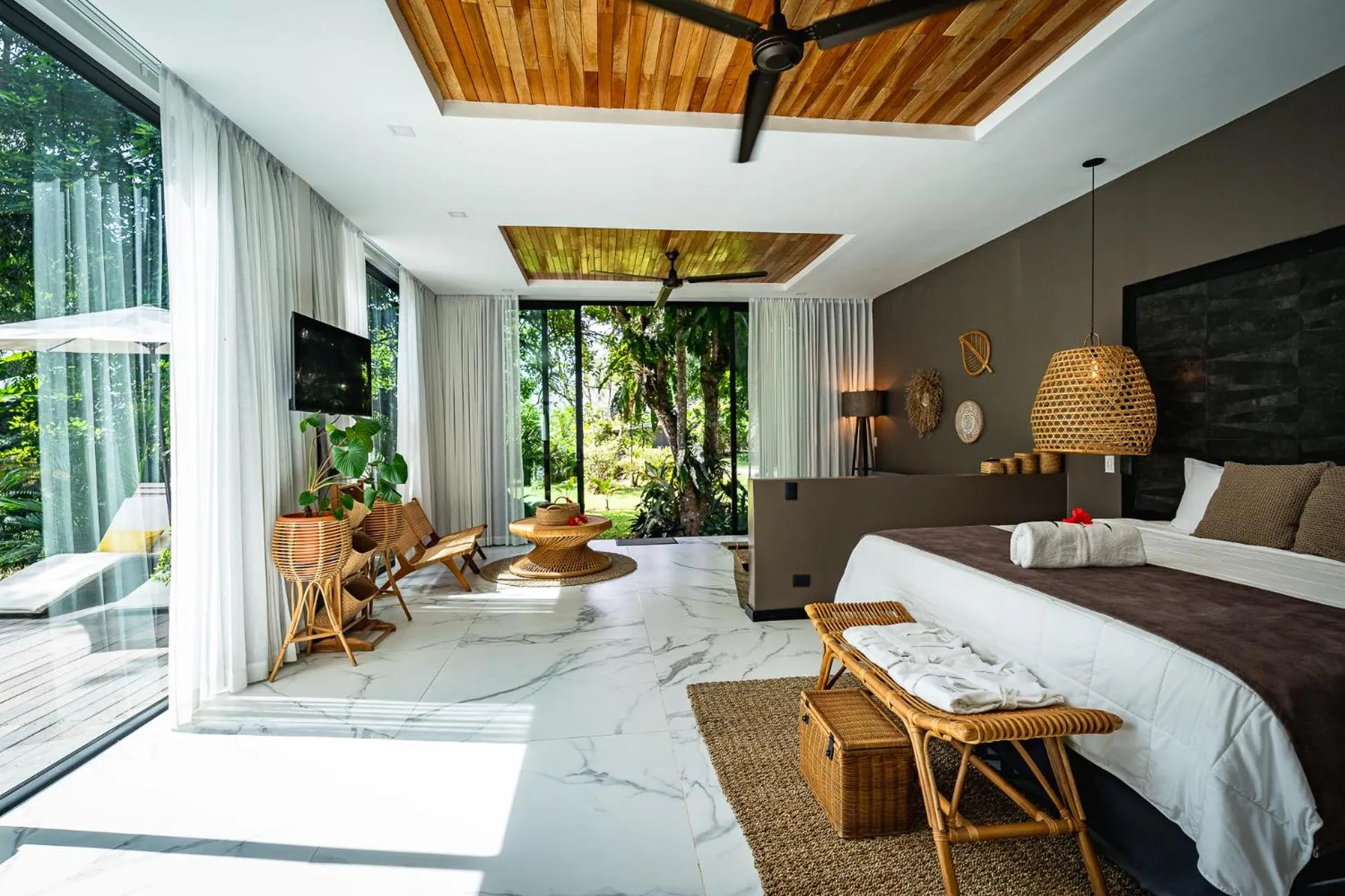 Bed in Namu Garden Hotel & Spa - Adults Only