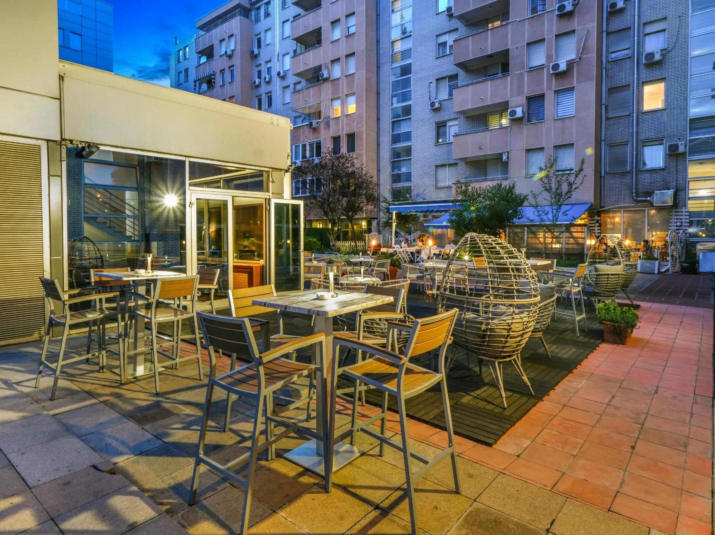 Balcony/Terrace in IN Hotel Beograd
