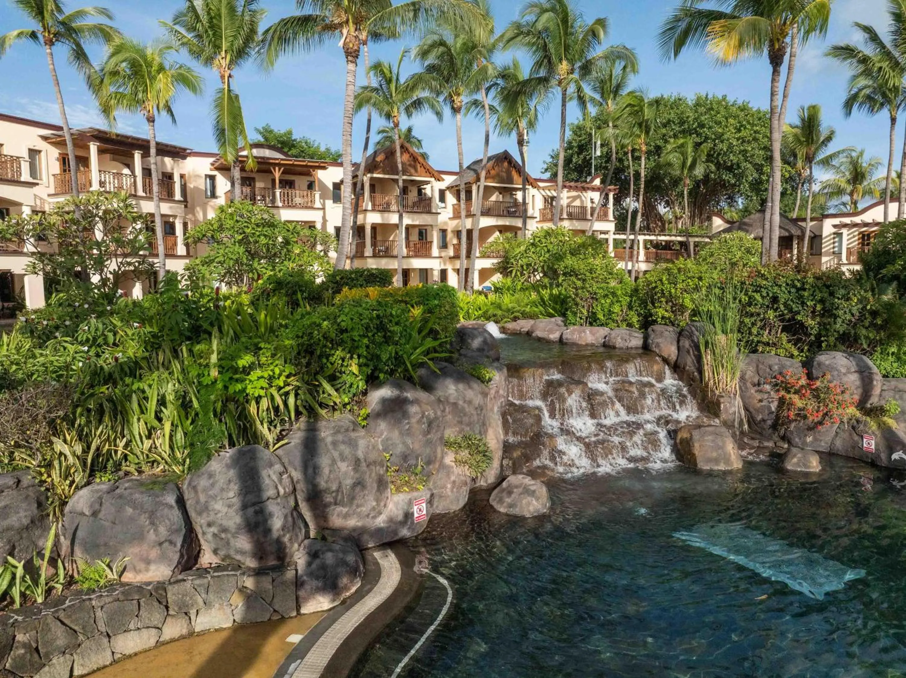 Pool view in Hilton Mauritius Resort & Spa