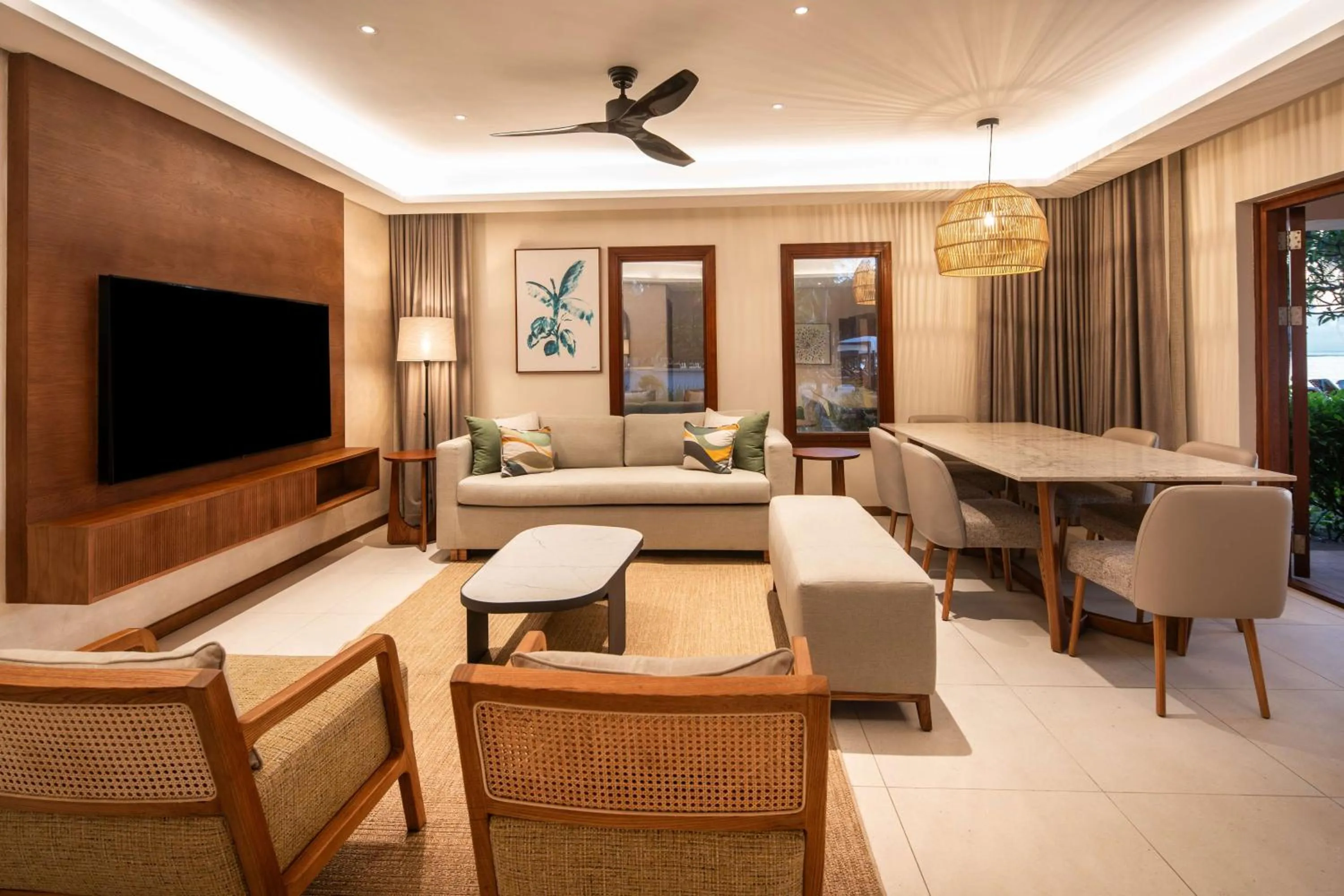 Living room in Hilton Mauritius Resort & Spa