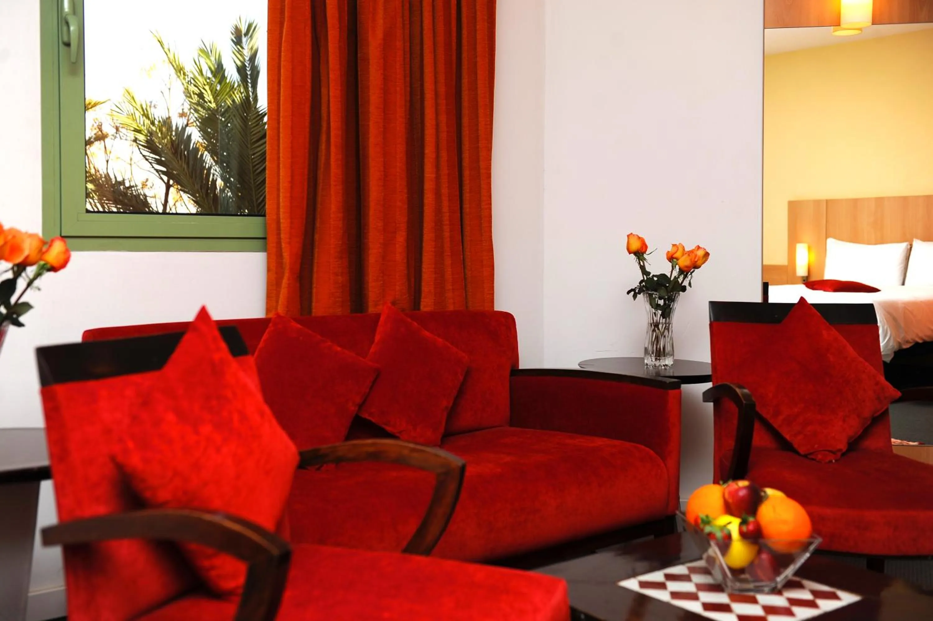 Seating area in Ibis Marrakech Palmeraie