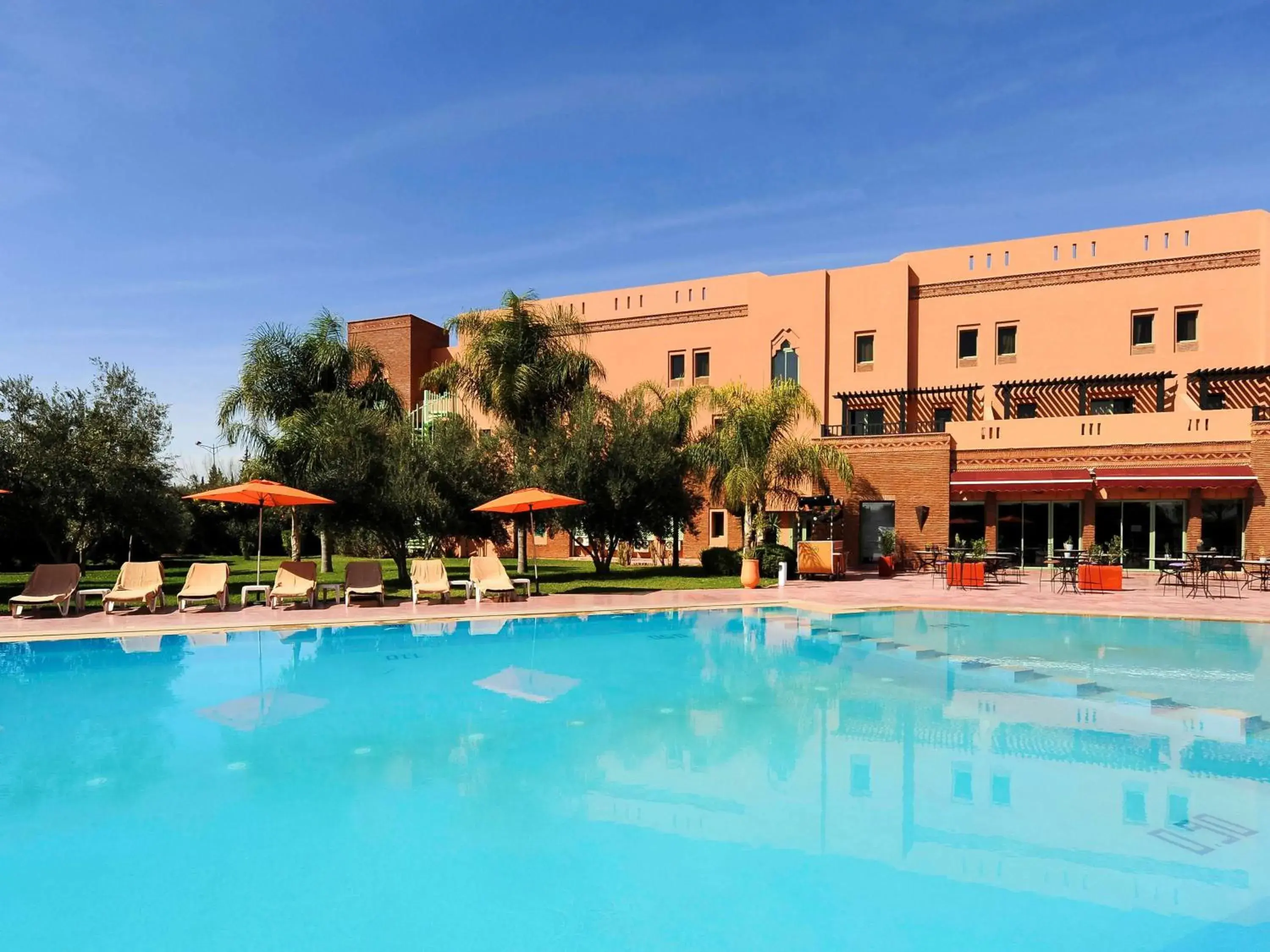 Pool view in Ibis Marrakech Palmeraie Pool view in Ibis Marrakech Palmeraie