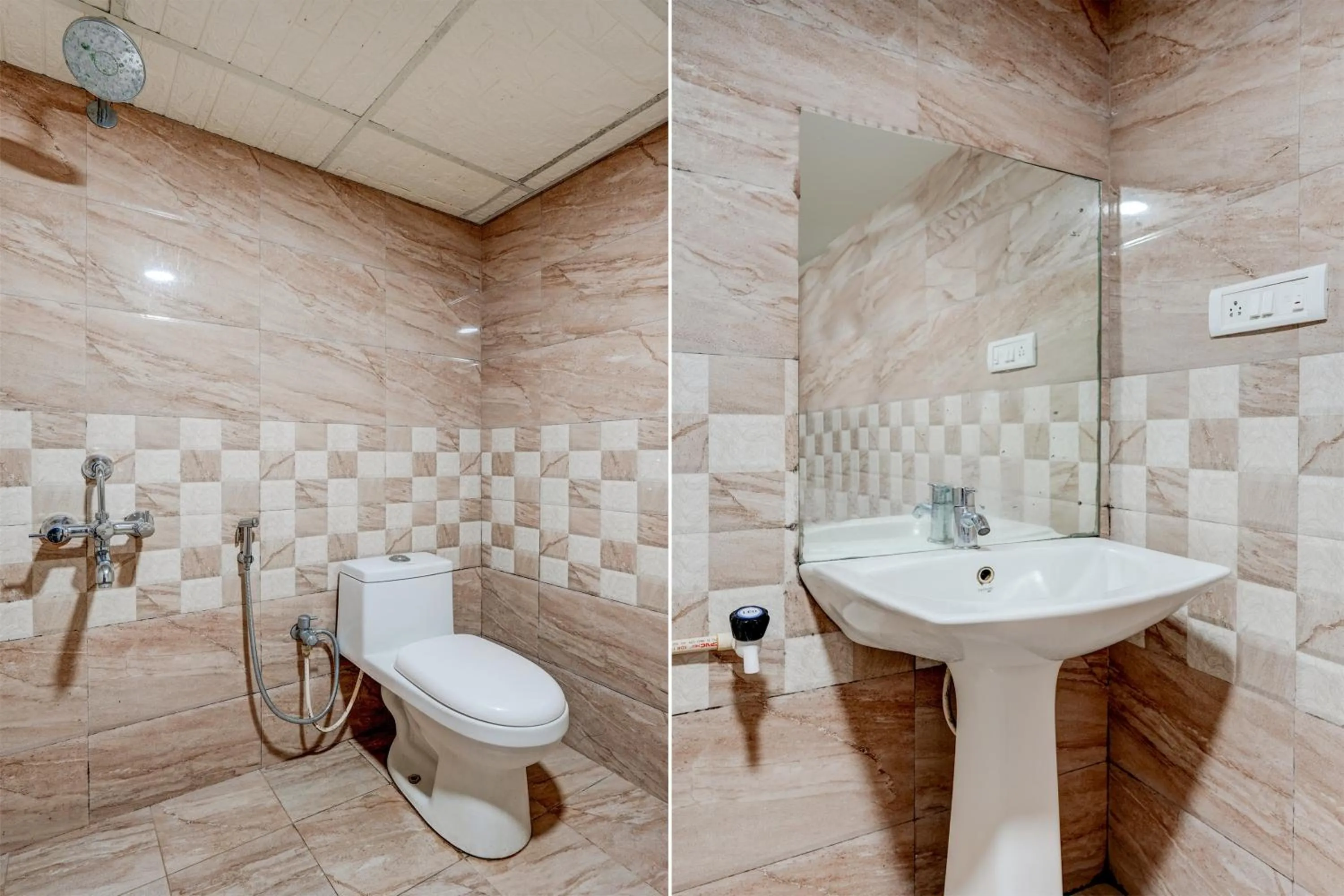 Bathroom in Hotel O RK residency