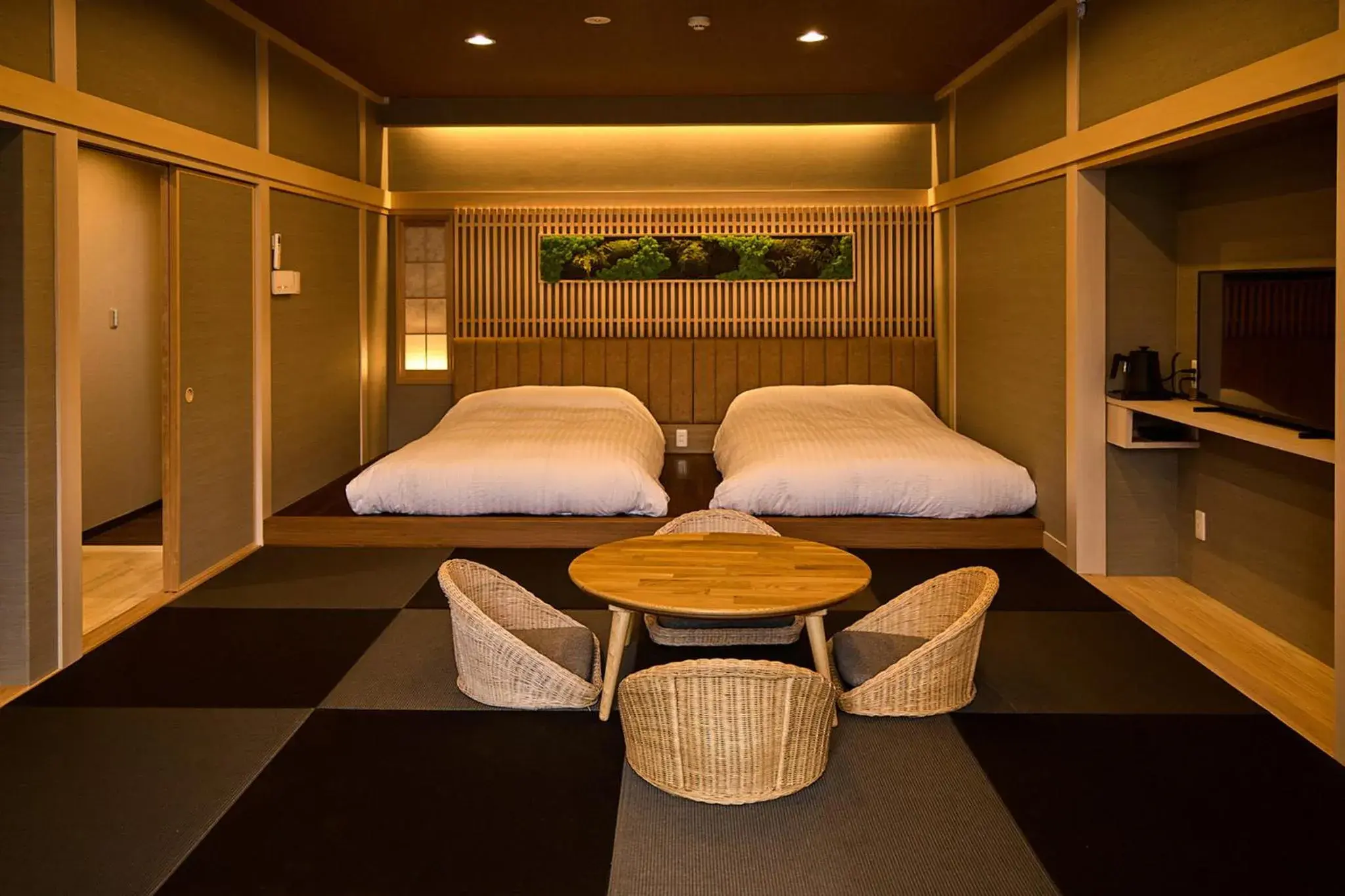 Bed in Yumura Onsen MIDORIYA Bed in Yumura Onsen MIDORIYA