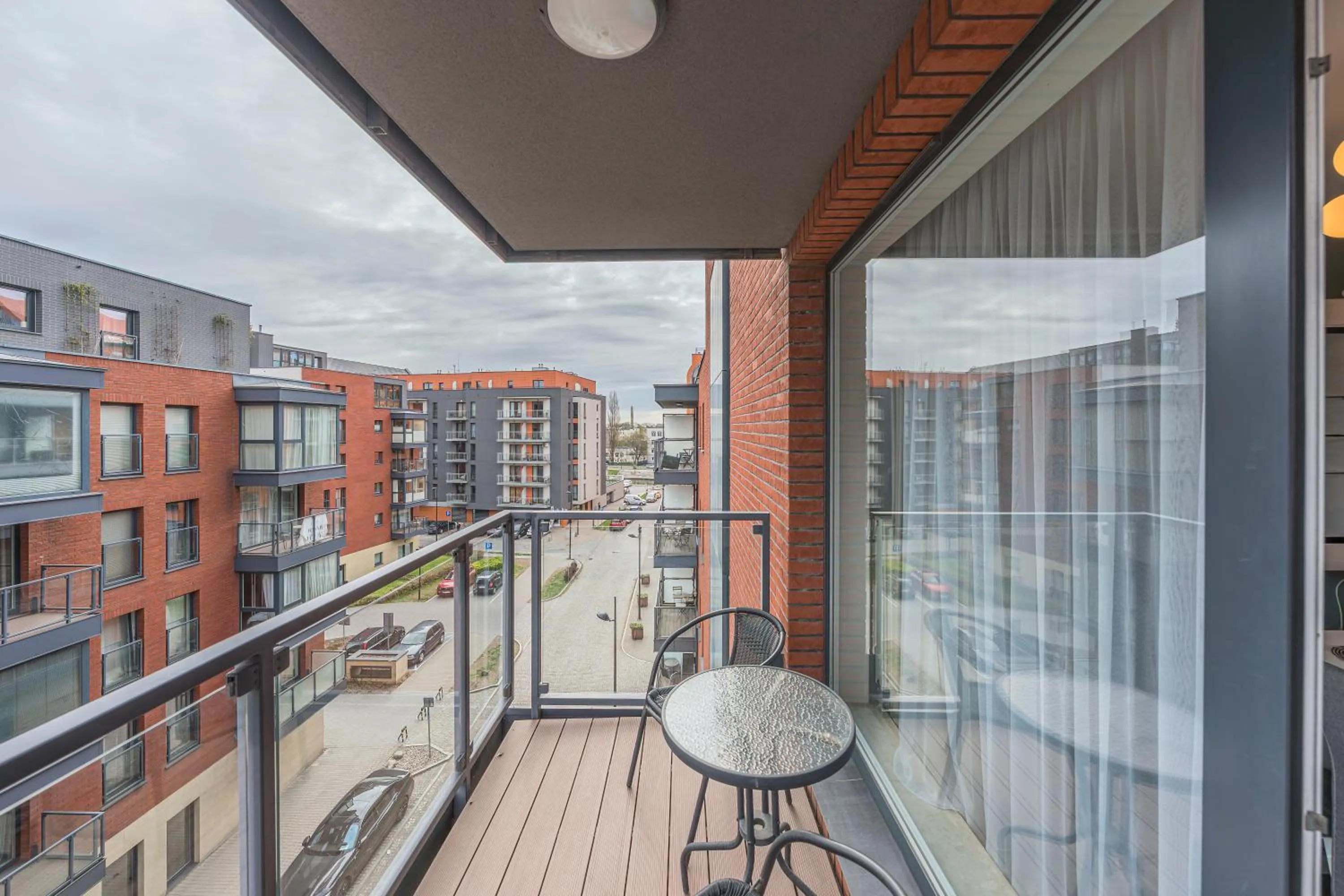 Balcony/Terrace in Chmielna Park by Comfort Apartments