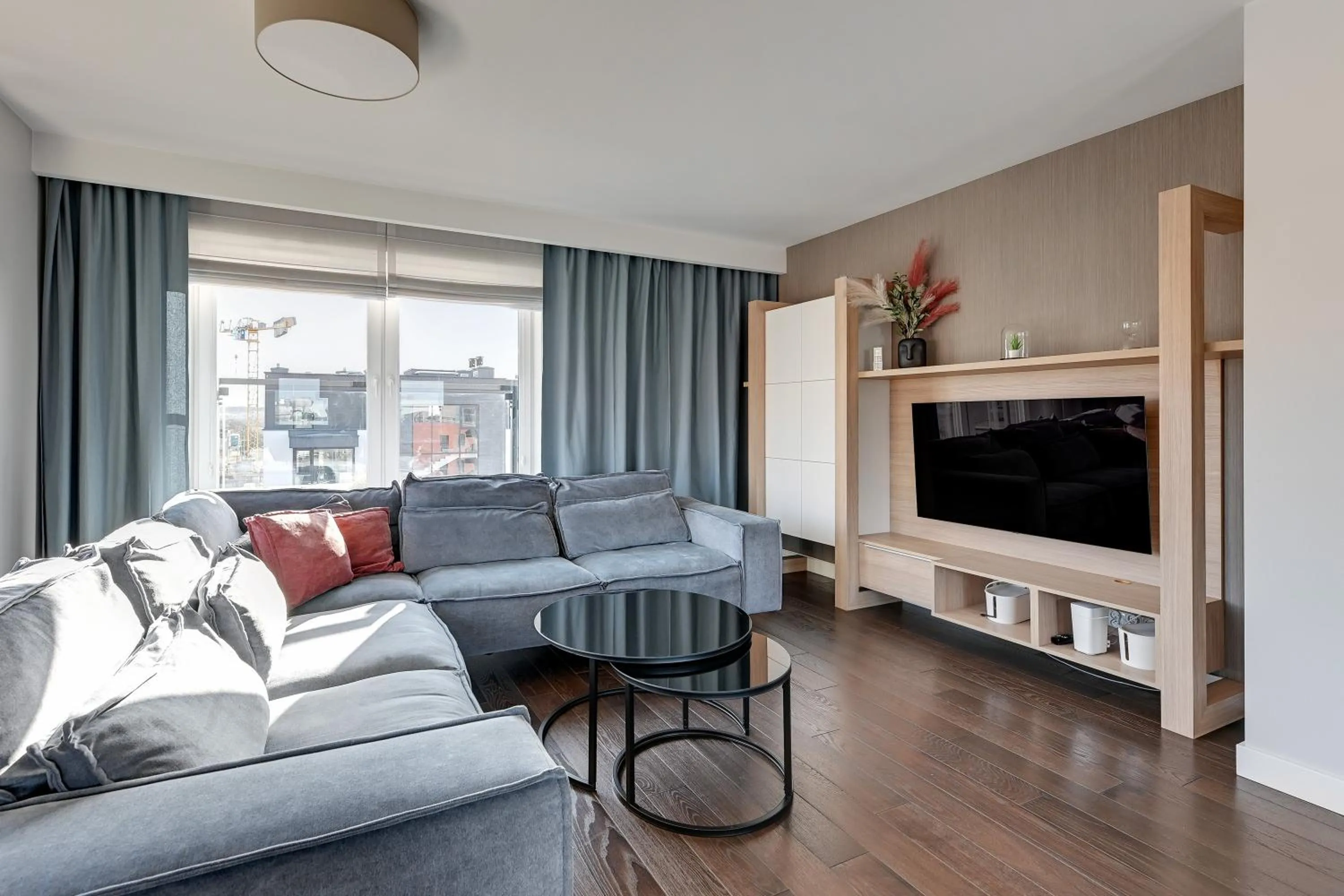 Living room in Chmielna Park by Comfort Apartments