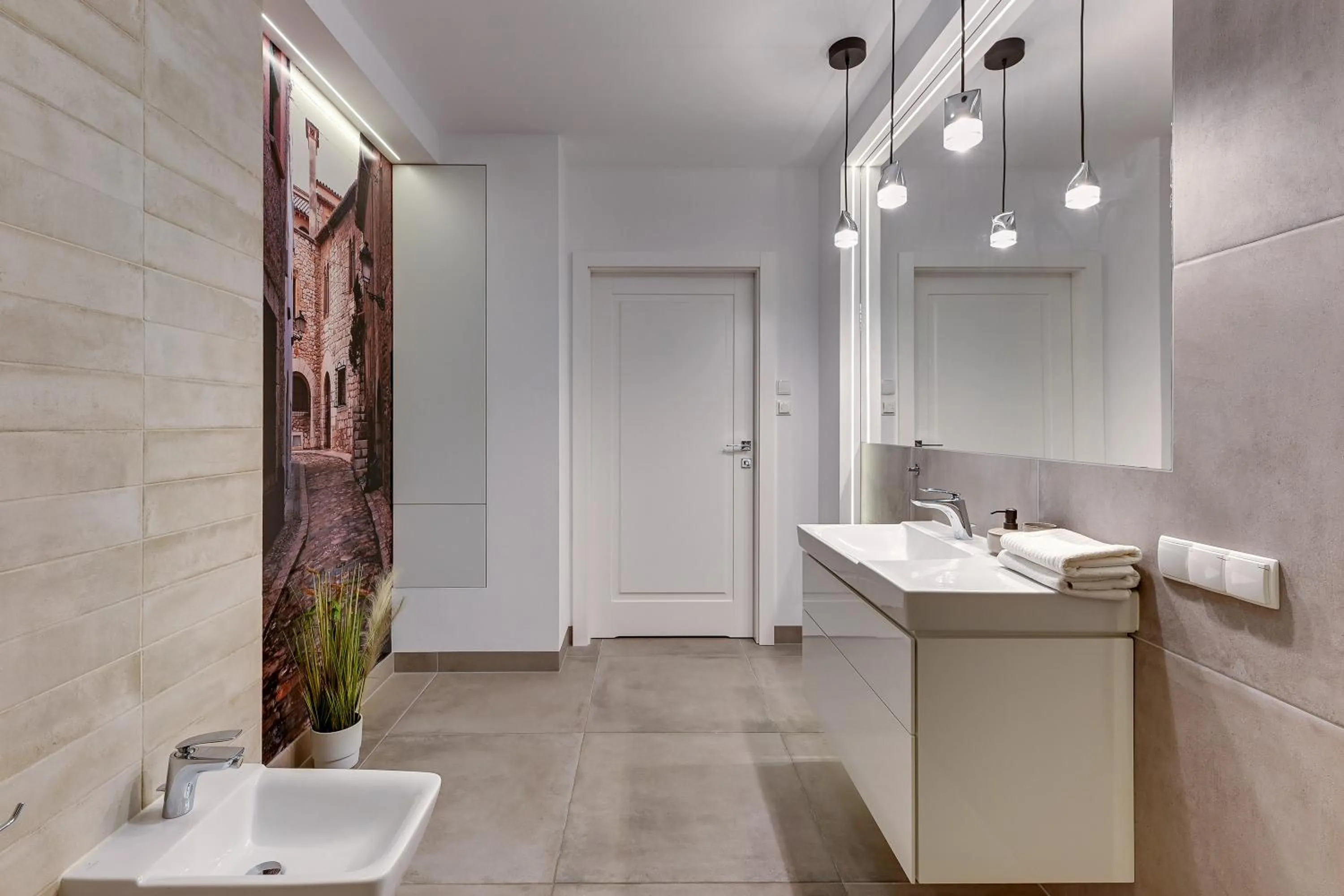 Bathroom in Chmielna Park by Comfort Apartments