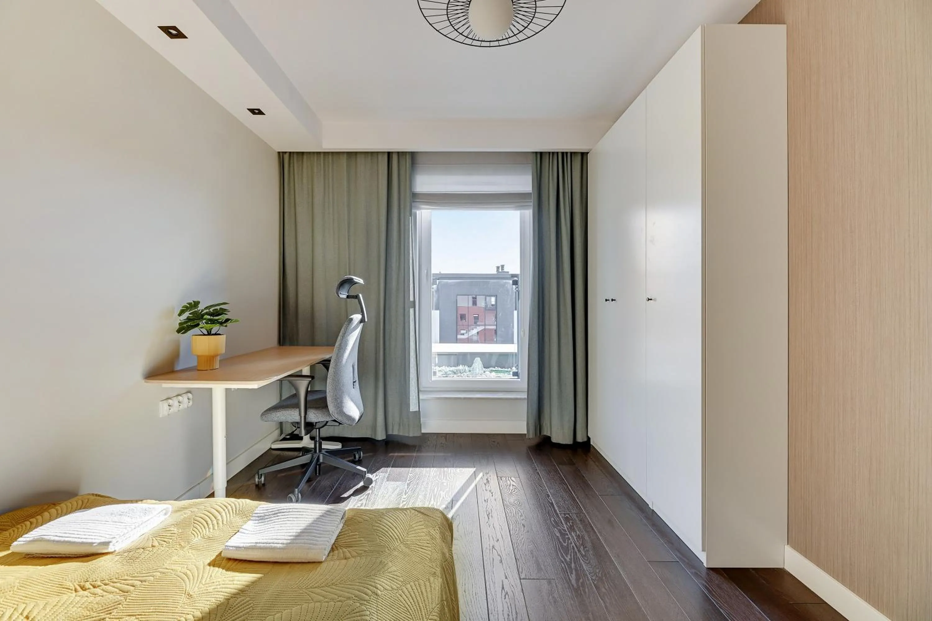 Bedroom in Chmielna Park by Comfort Apartments