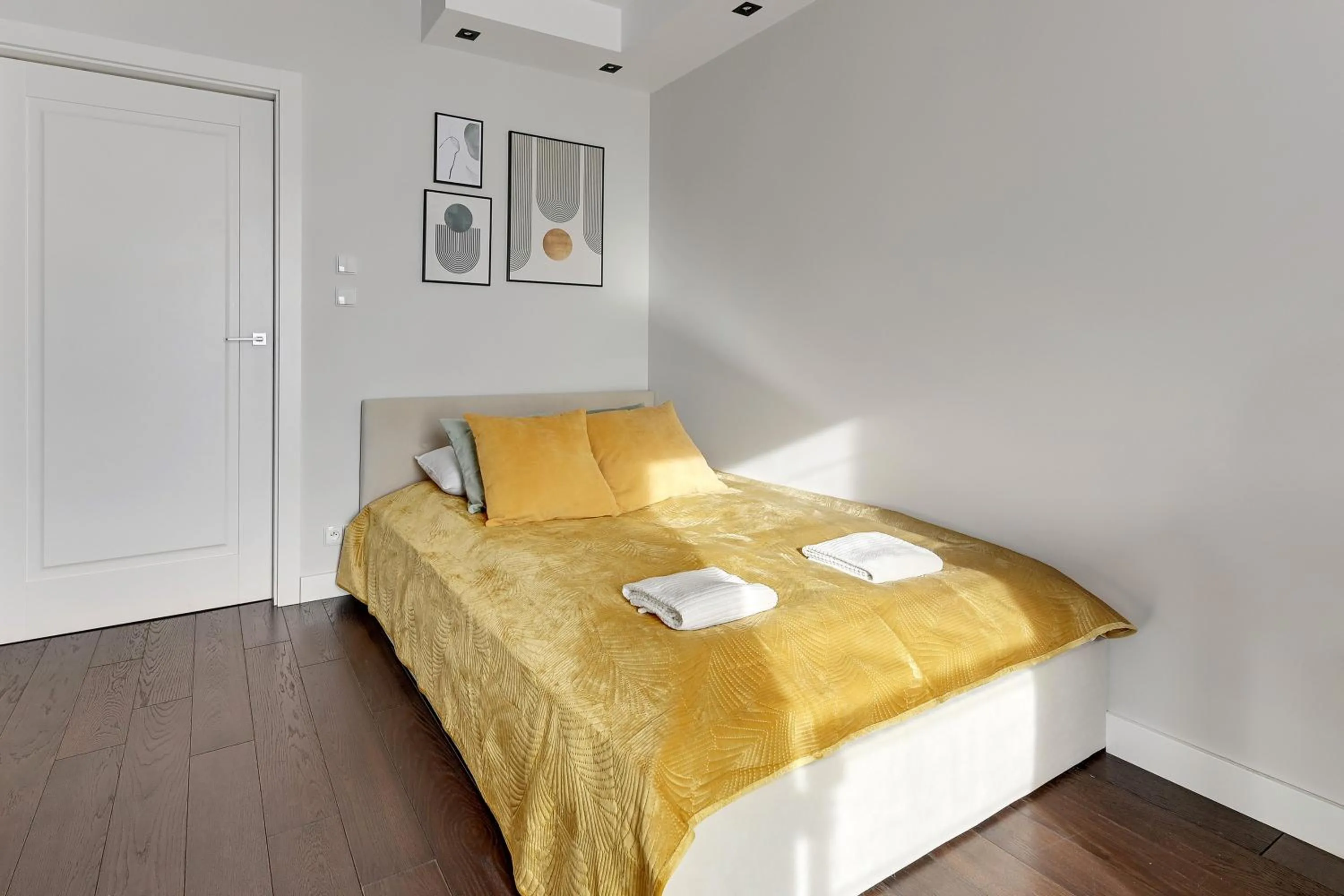 Bedroom, Bed in Chmielna Park by Comfort Apartments