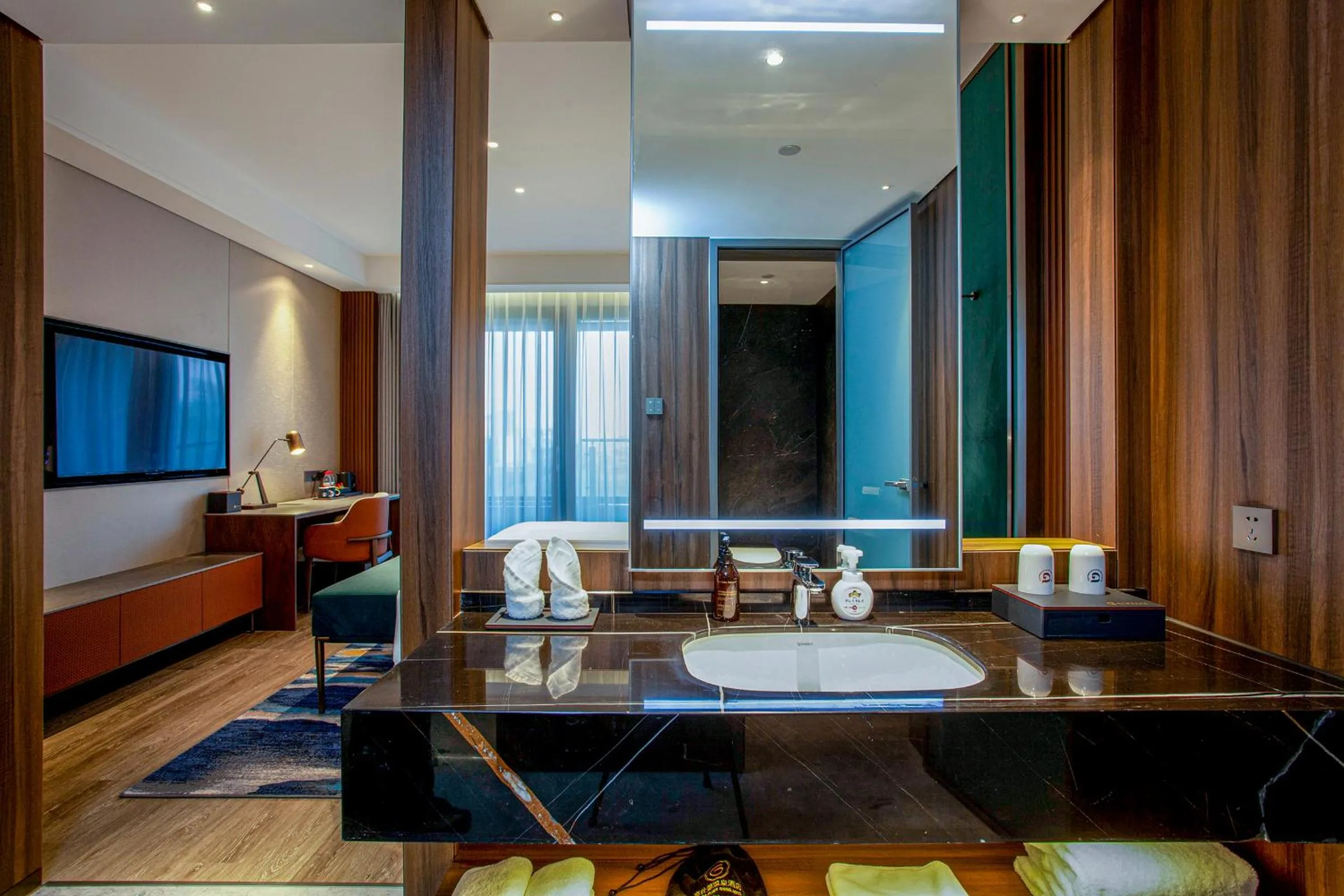 Seating area in Gao Shi Di Hot Spring Hotel Yangzhou