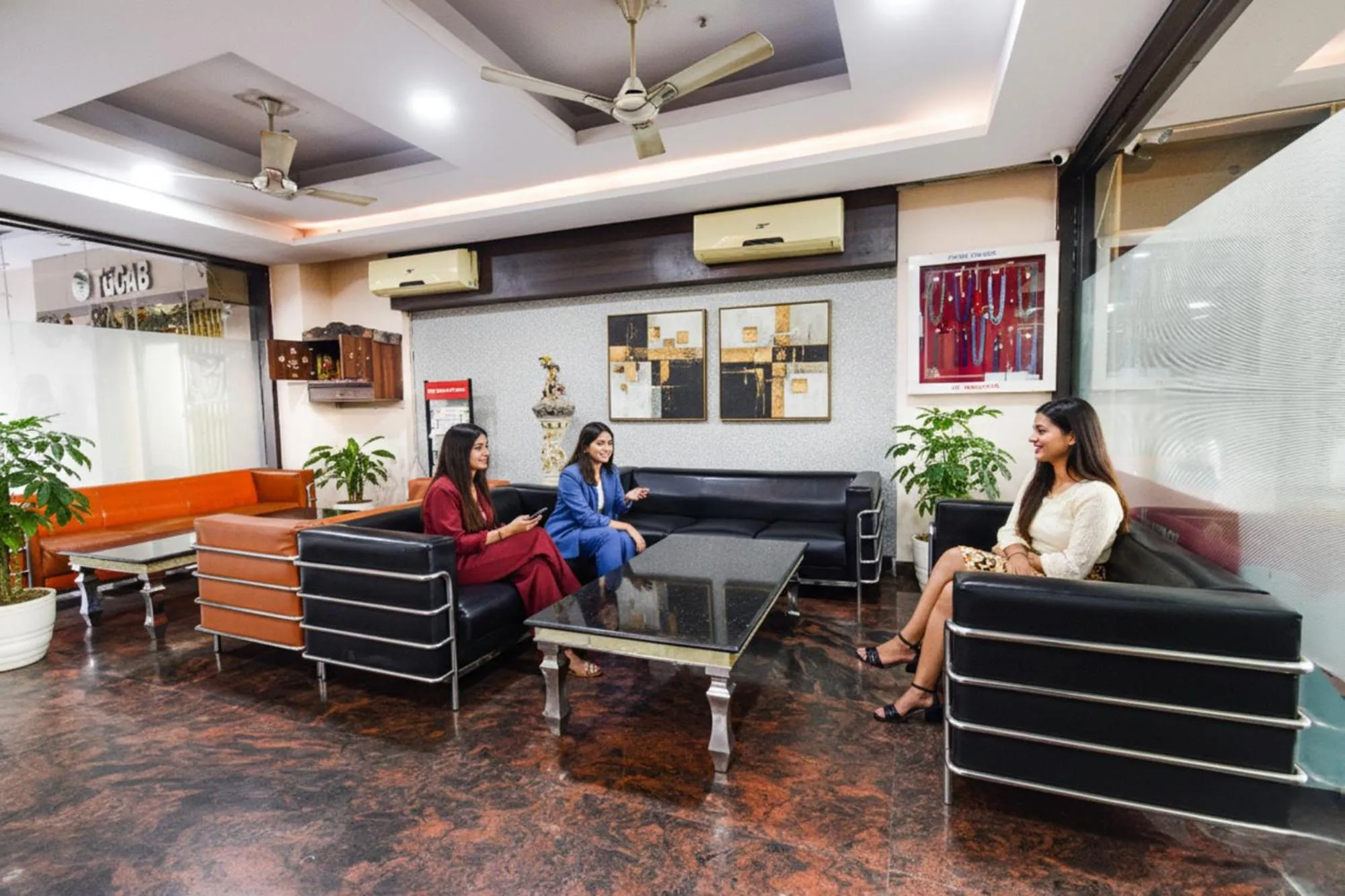 Seating area in Hotel L Grand - Nr Secunderabad Railway Station