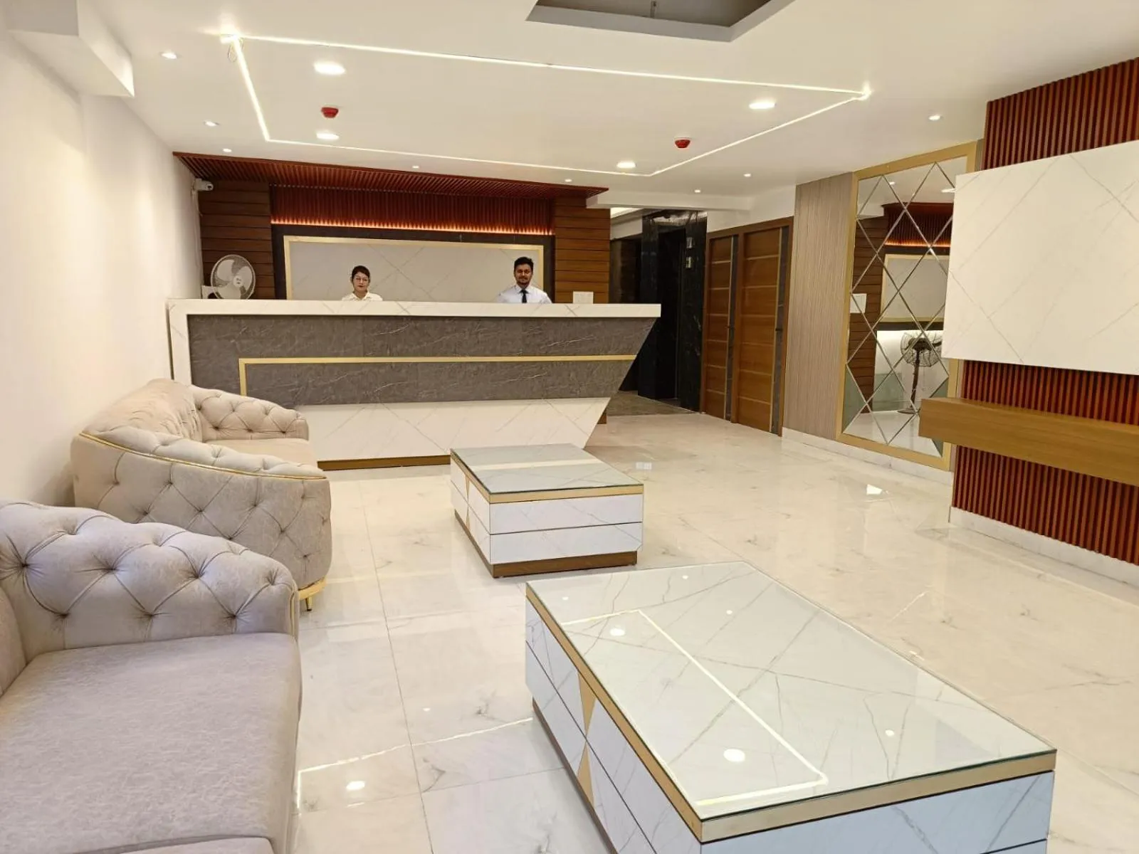 Lobby or reception in Hotel Aman Residency