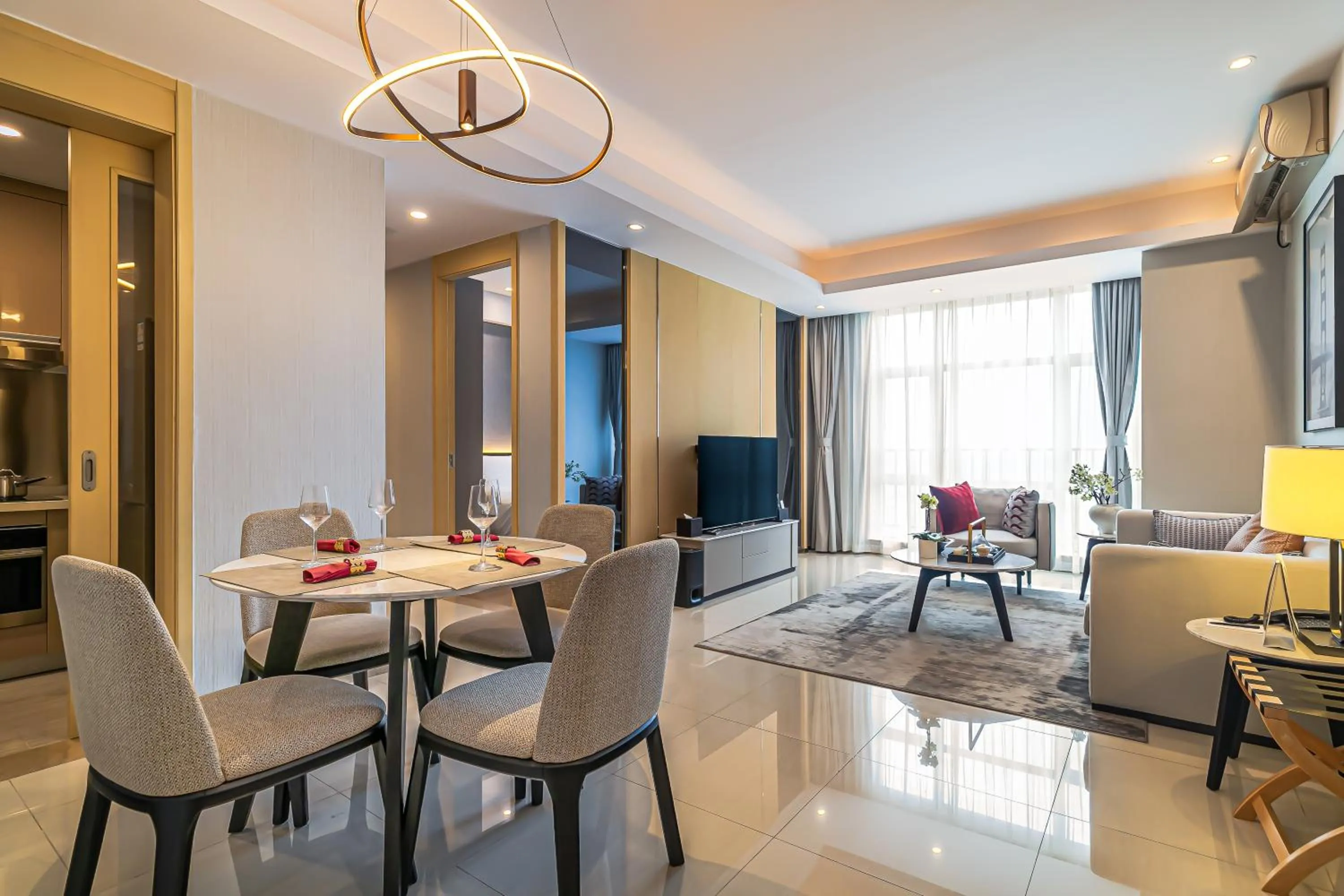 Living room in Somerset Haizhu Centre Guangzhou