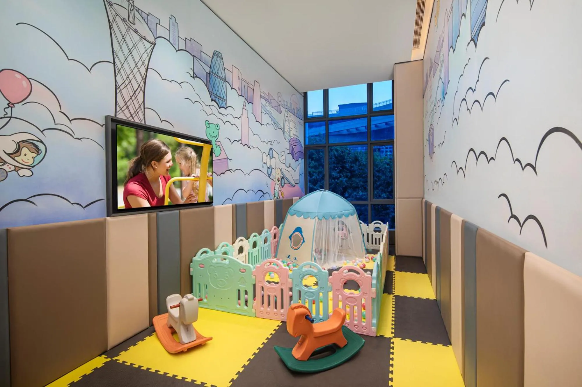 Children play ground in Somerset Haizhu Centre Guangzhou