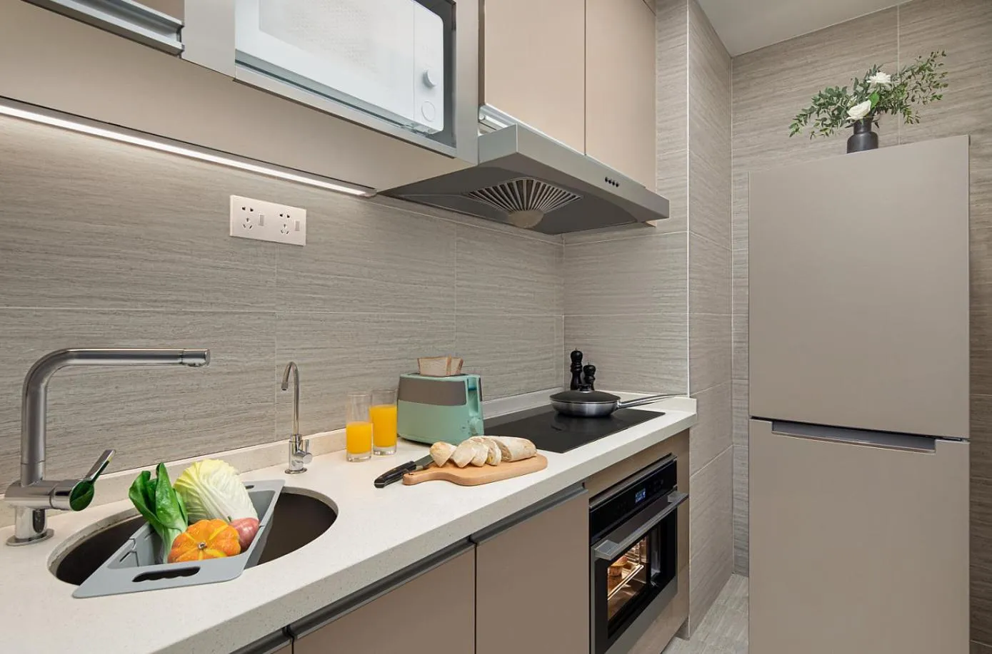 Kitchen or kitchenette in Somerset Haizhu Centre Guangzhou