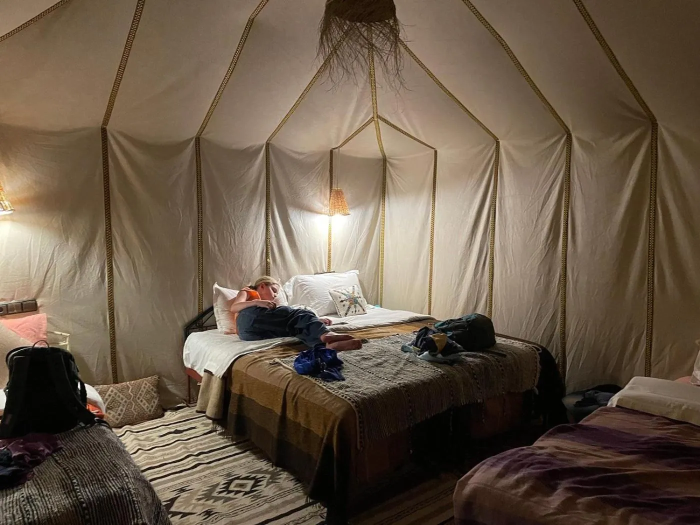 Bed in Kasbah Mohayut