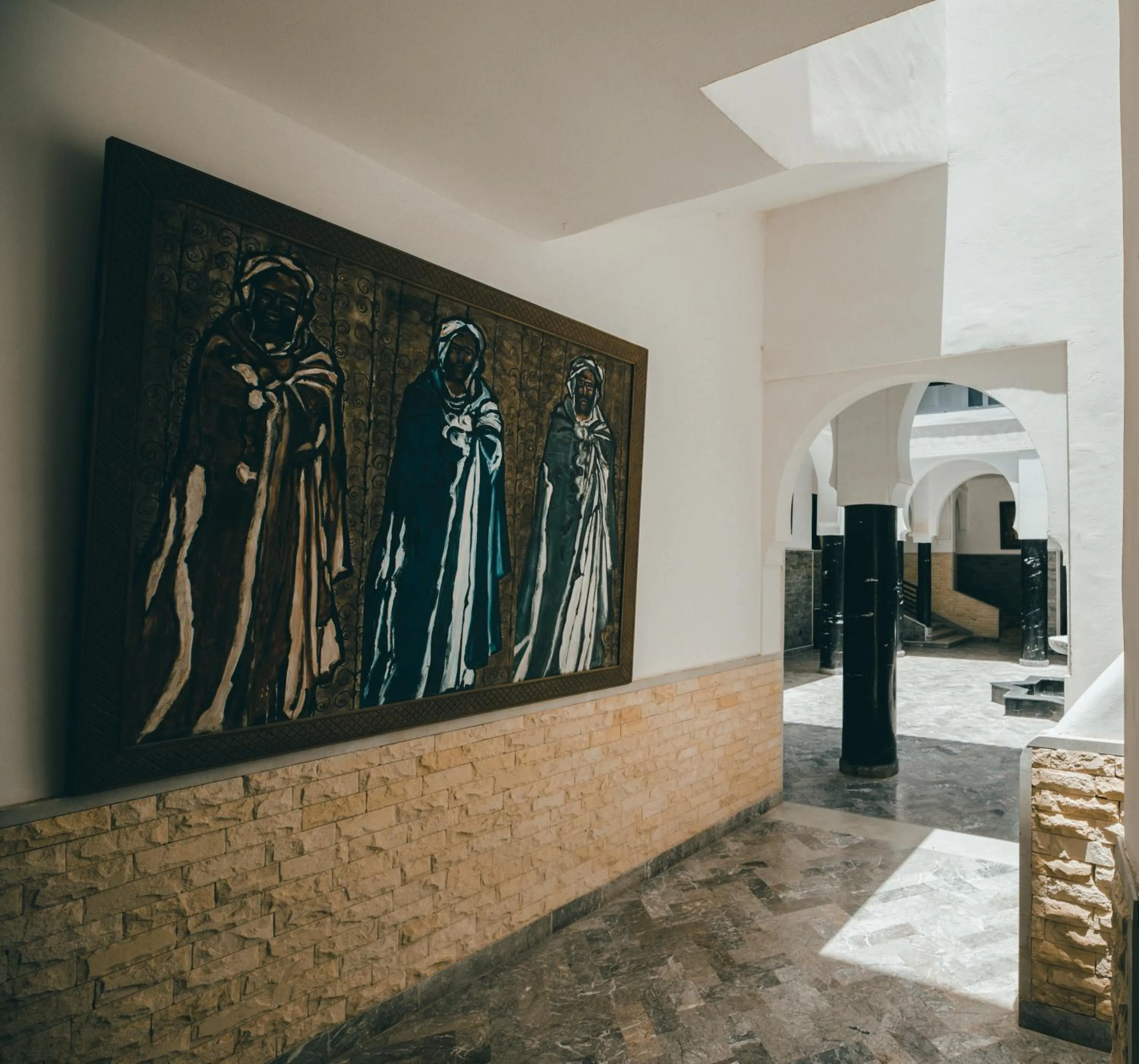 Decorative detail in Hôtel Calipau Riad Maison d'Hôtes