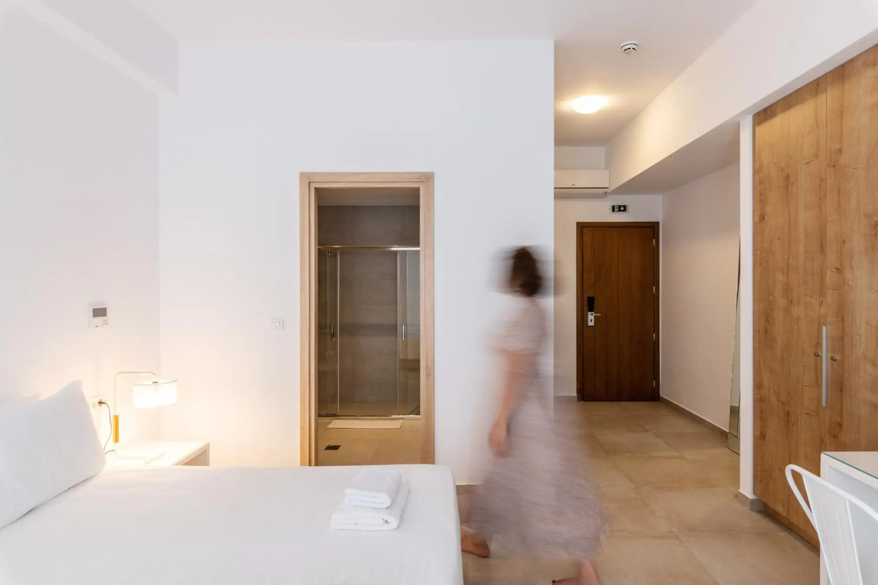 Bed in Mykonaki Hotel Bed in Mykonaki Hotel