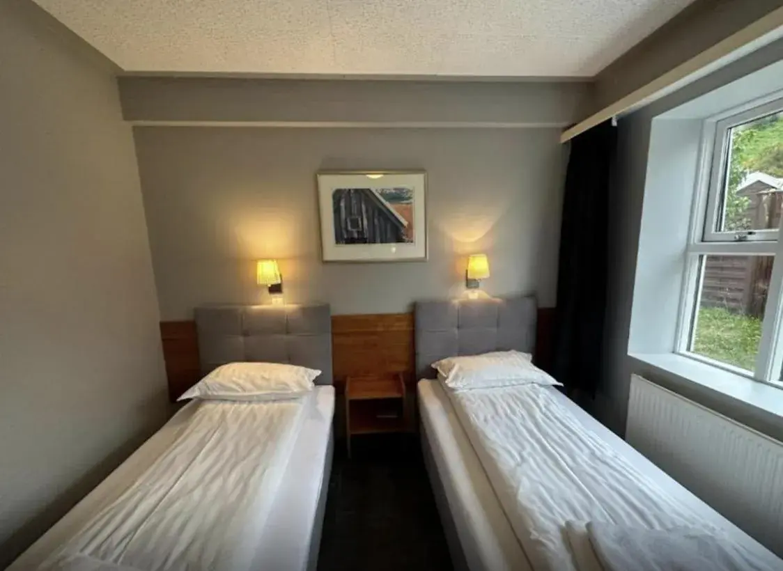 Bed in Hótel Austur Bed in Hótel Austur