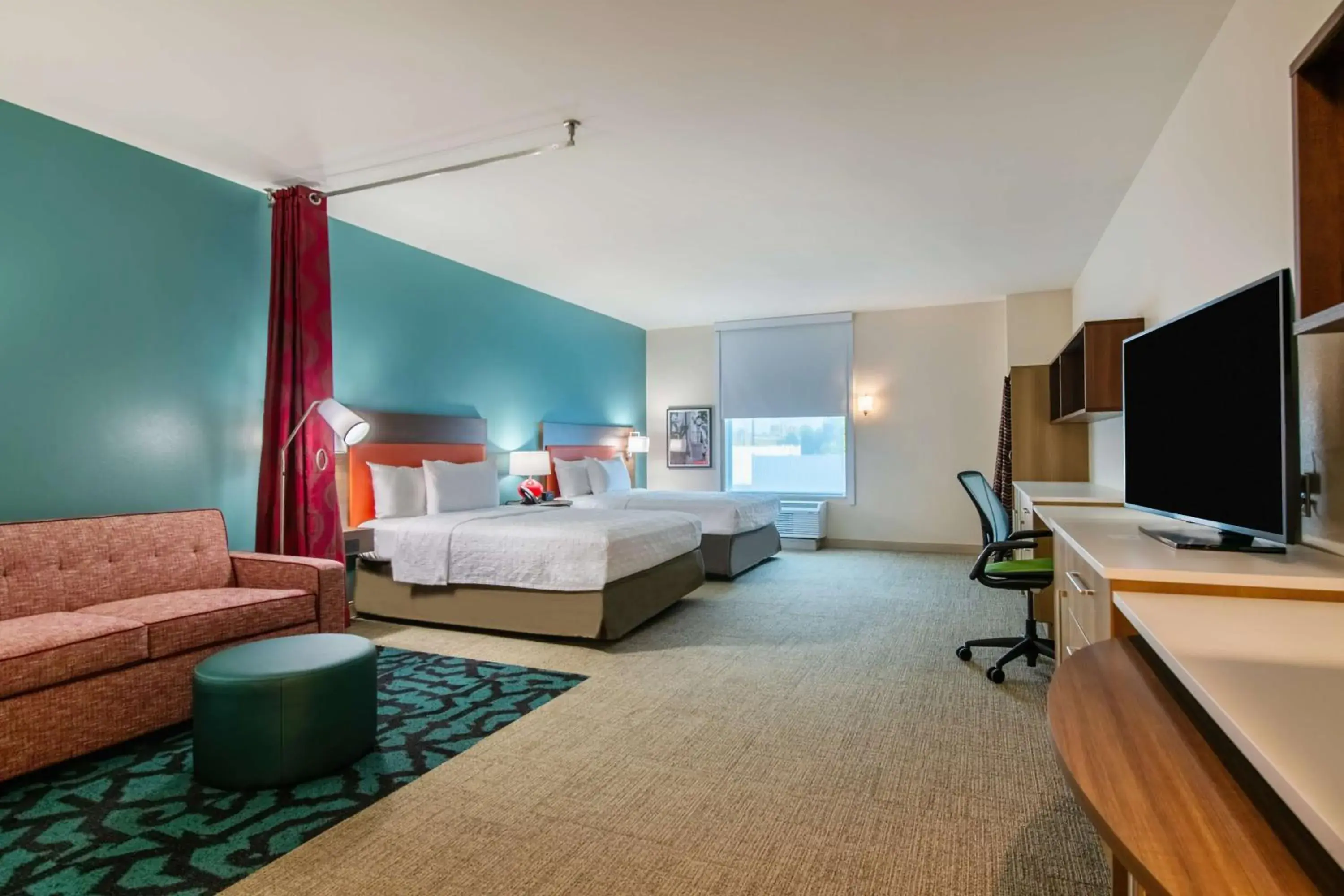 Living room, Bed in Home2 Suites By Hilton Kingsland Living room, Bed in Home2 Suites By Hilton Kingsland