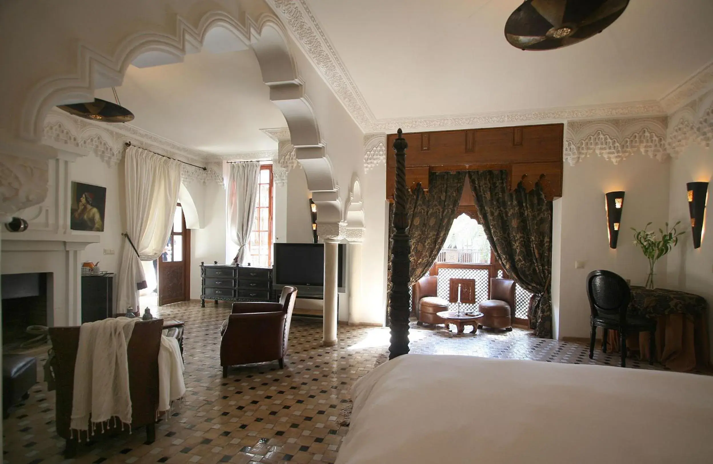 Bed in Demeures d'Orient Riad & Spa Bed in Demeures d'Orient Riad & Spa