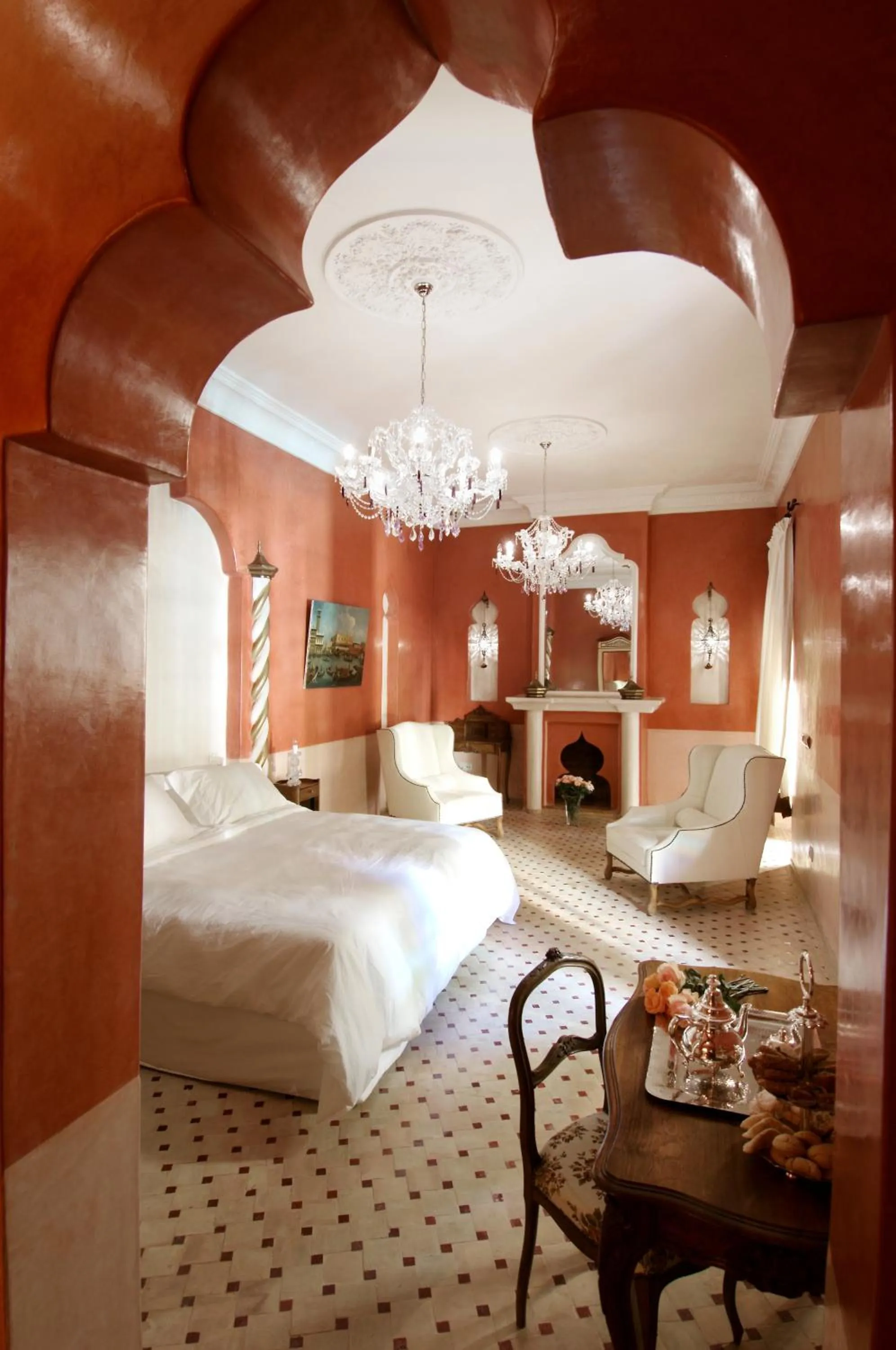 View (from property/room), Bed in Demeures d'Orient Riad & Spa