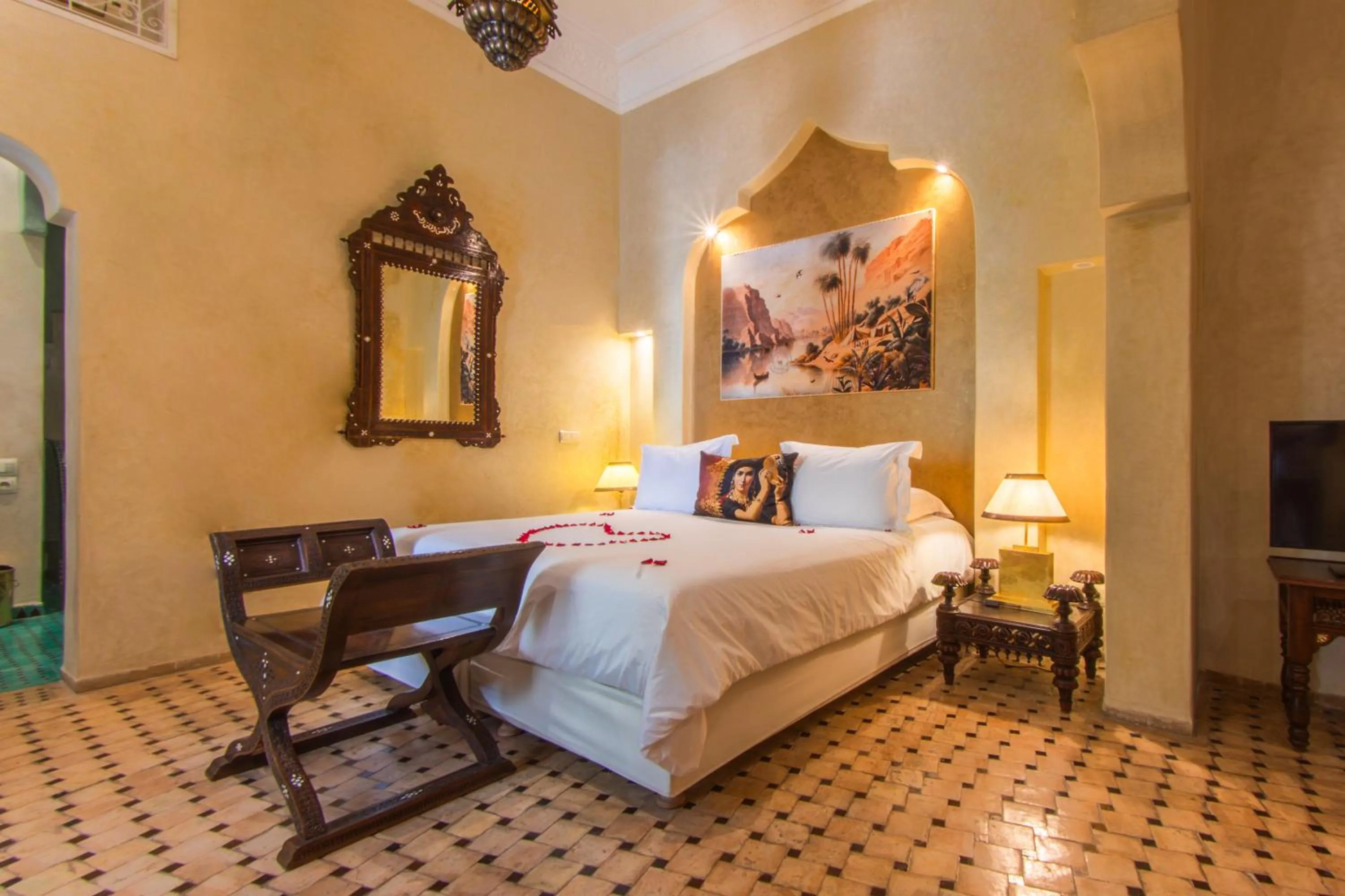 Bedroom, Bed in Demeures d'Orient Riad & Spa