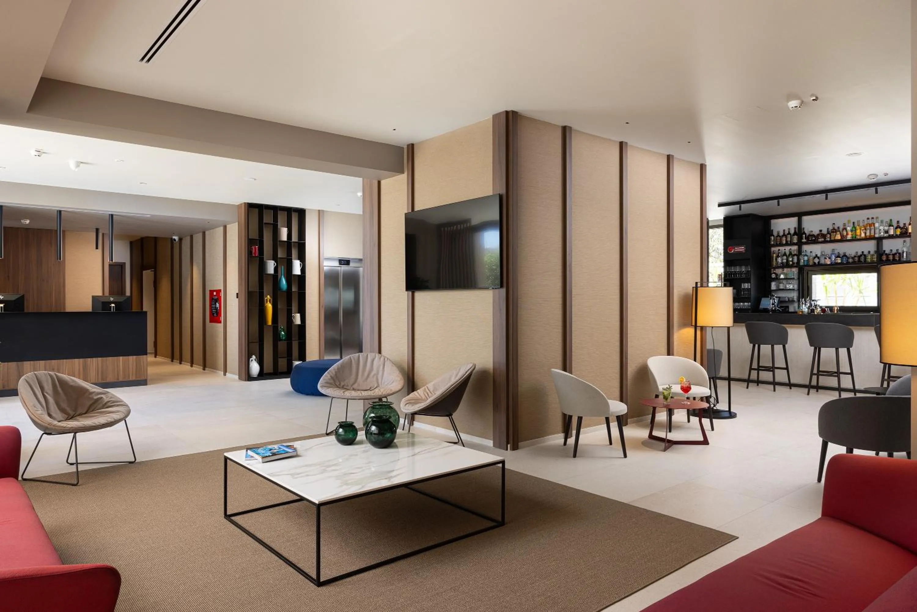 Communal lounge/ TV room in B21 Lifestyle Hotel