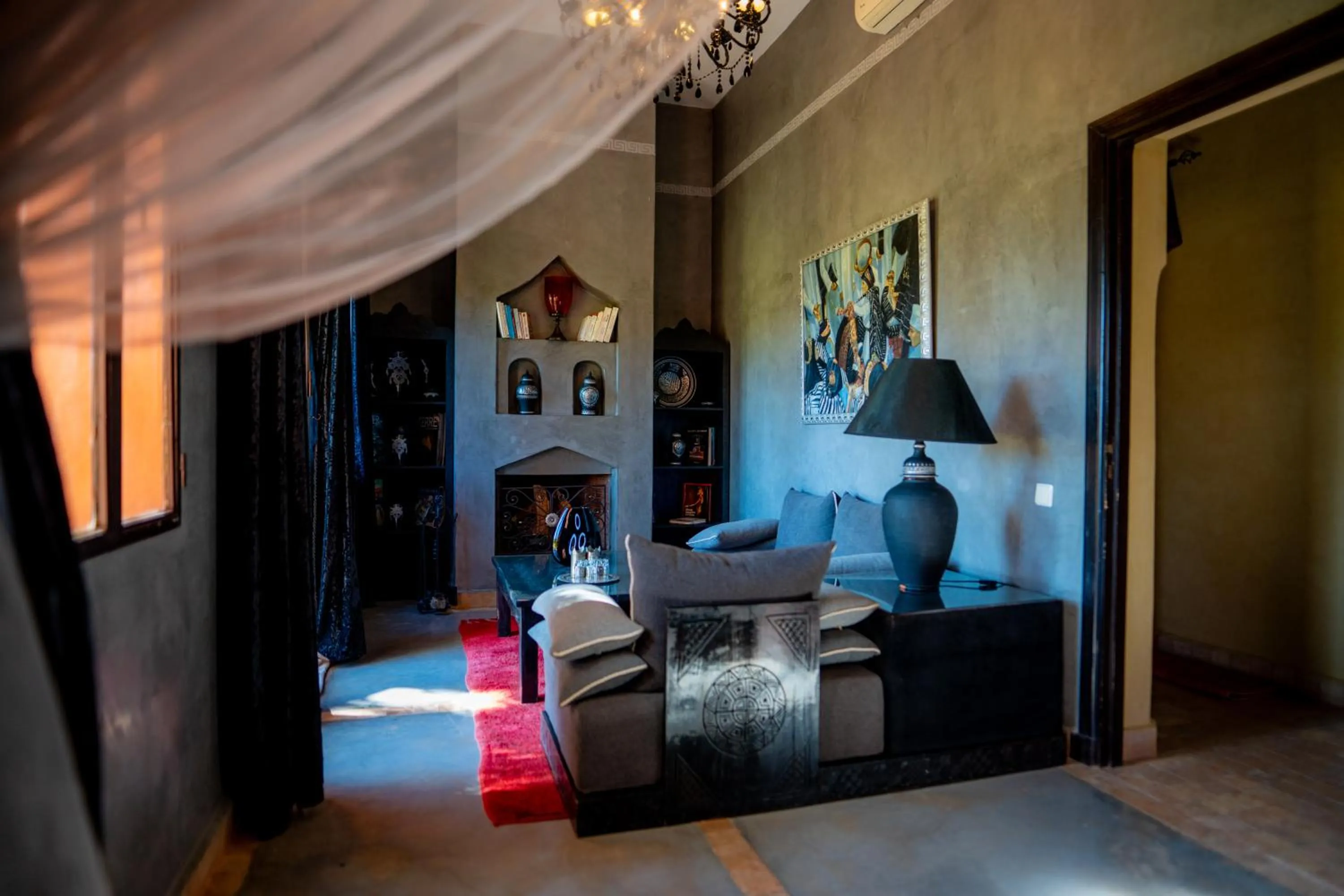 Bed in Riad Al Mendili Private Resort & Spa