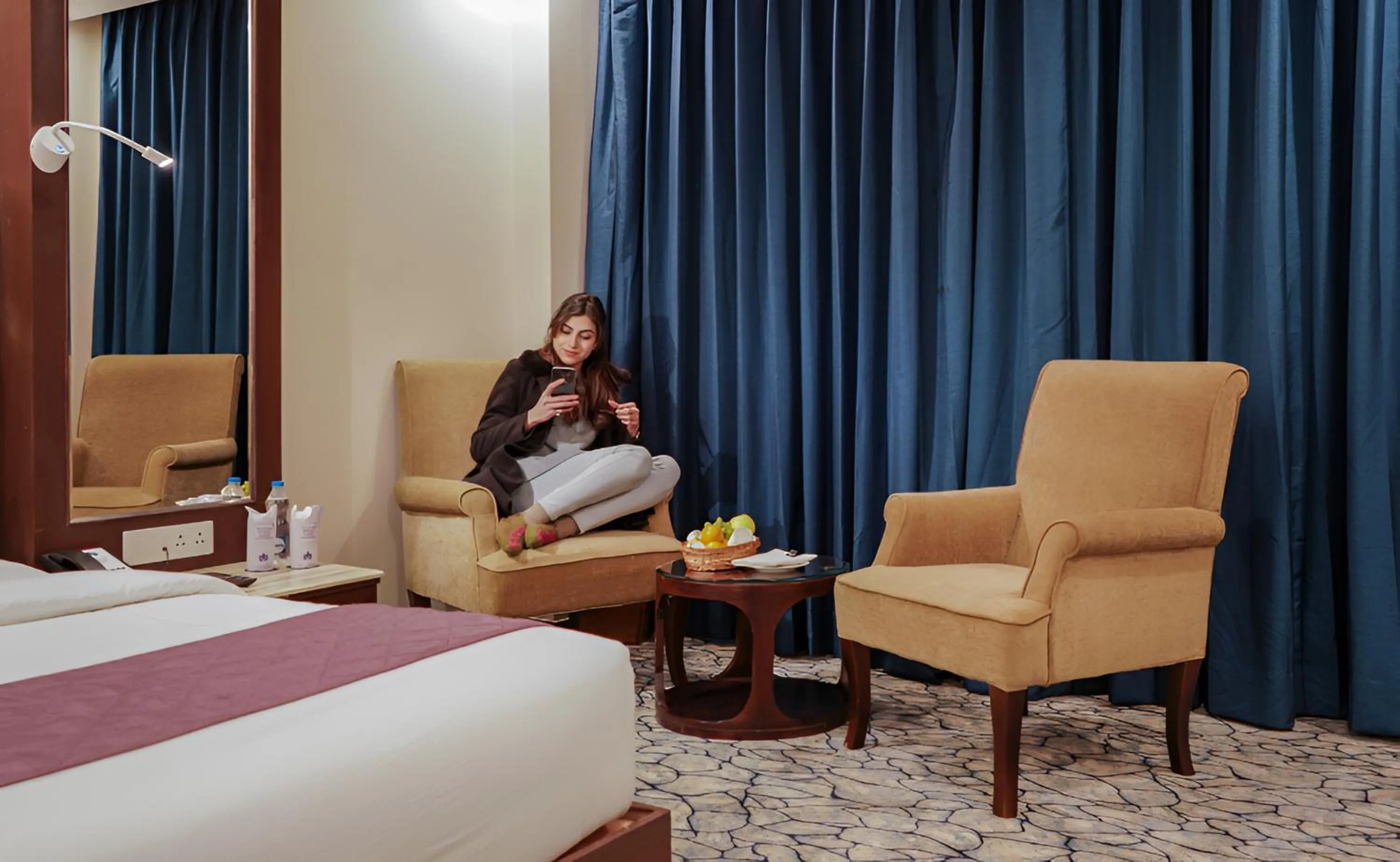 Bed in The Chinar Resort & Spa, Pahalgam