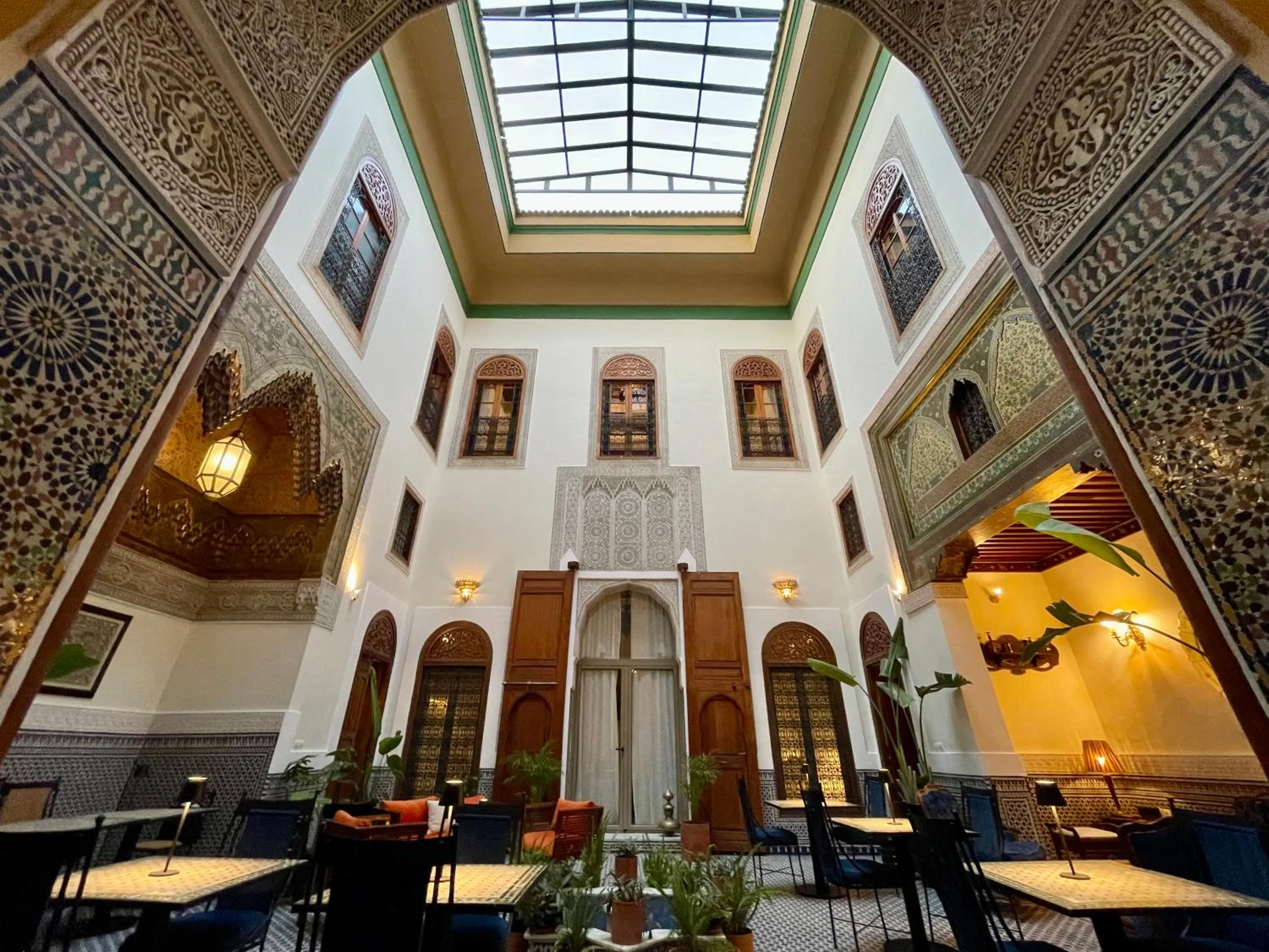 Patio in Riad Zamane Fès - Boutique & Spa