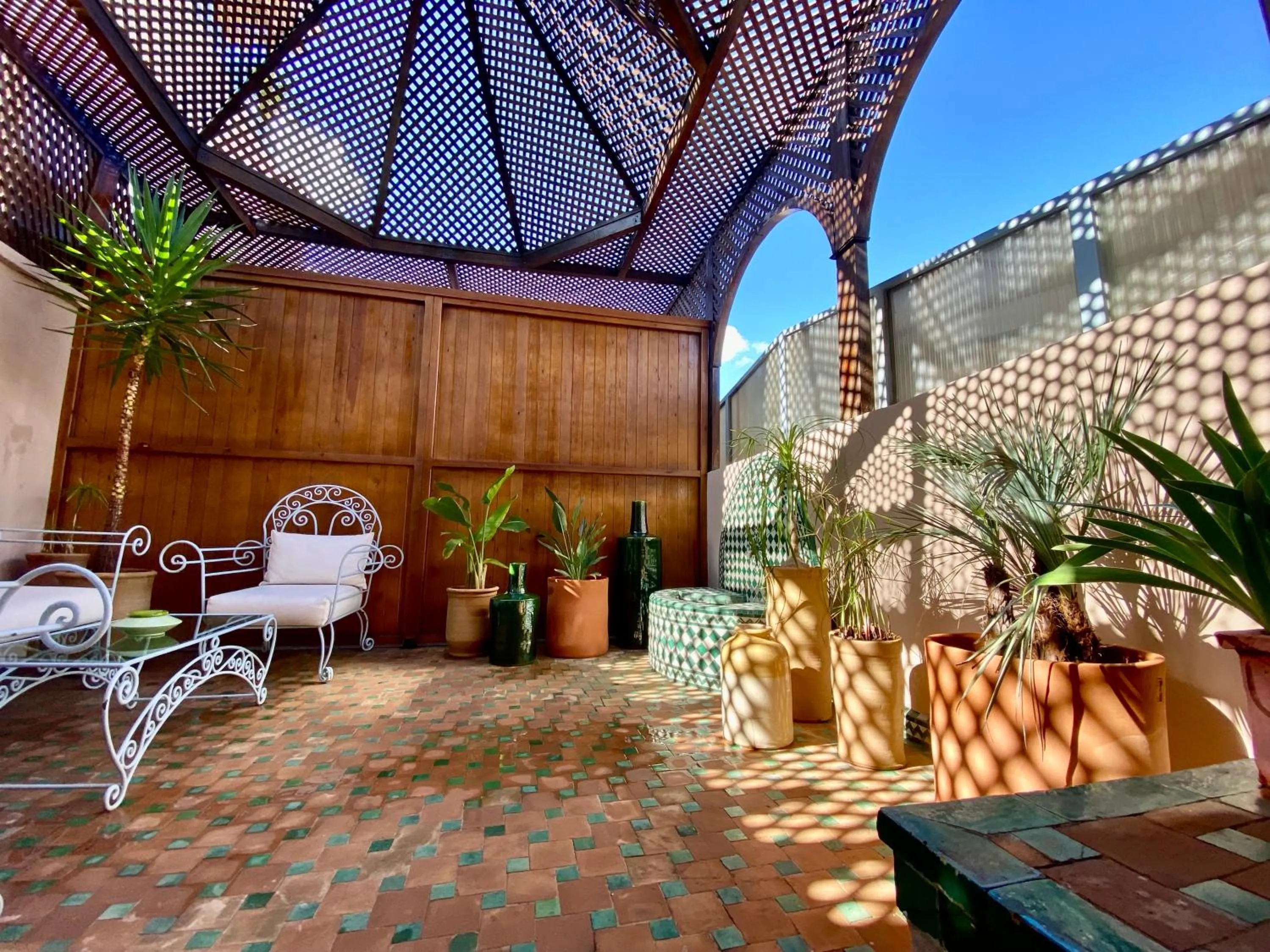 Patio in Riad Zamane Fès - Boutique & Spa