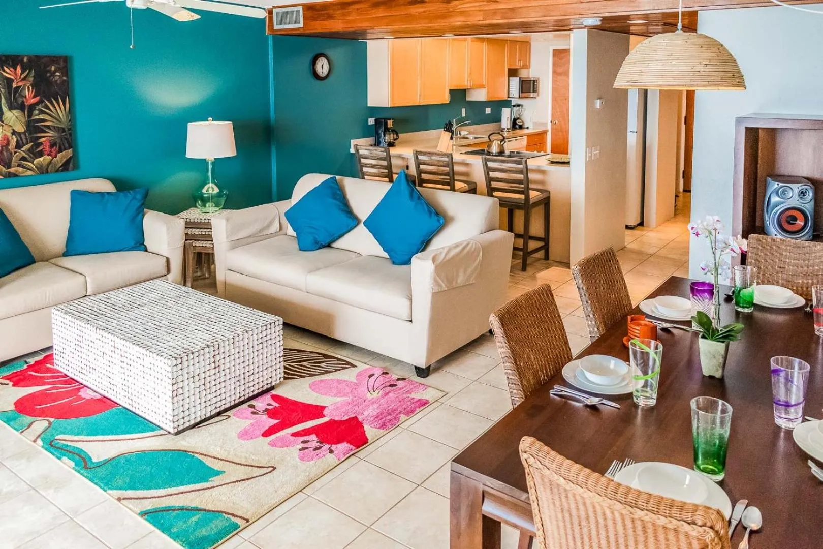 Living room in Hawaiian Princess Makaha