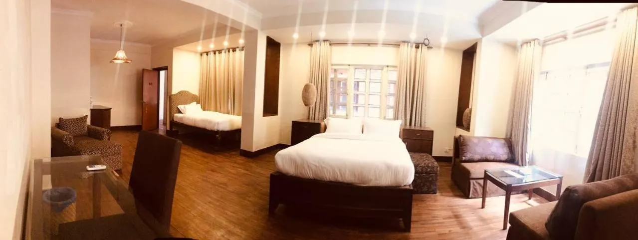 Bed in Courtyard Pujan Hotel