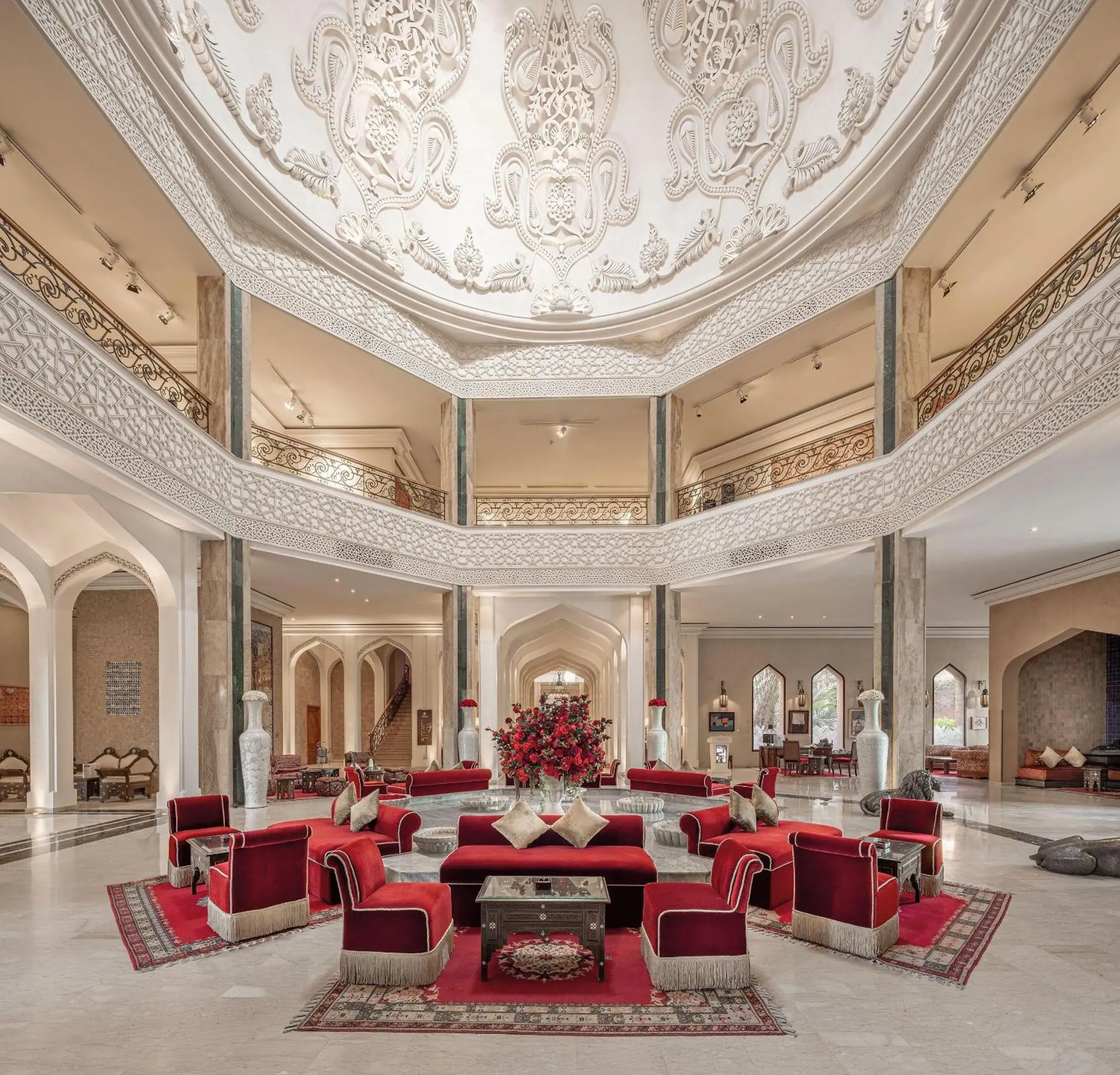 Lobby or reception in Es Saadi Marrakech Resort - Palace Lobby or reception in Es Saadi Marrakech Resort - Palace
