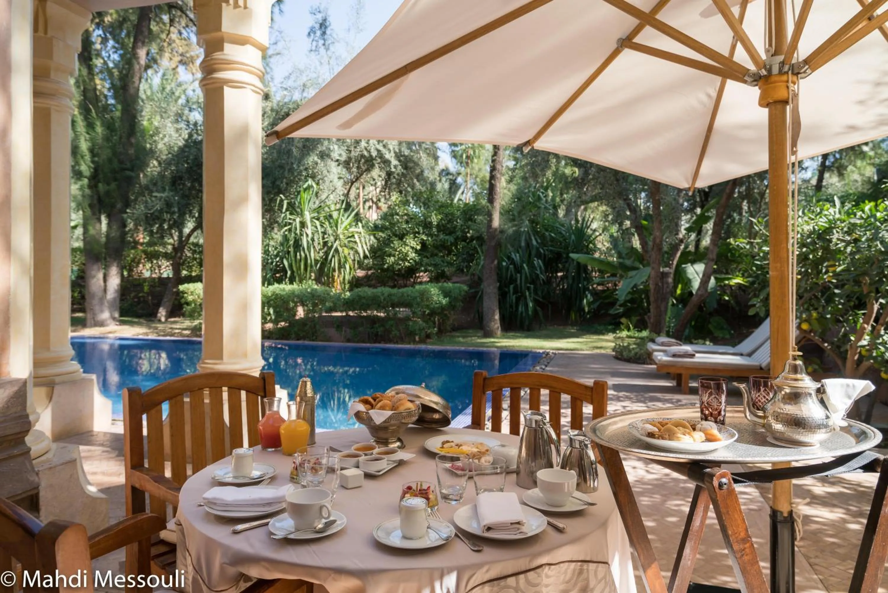 Swimming pool in Es Saadi Marrakech Resort - Palace