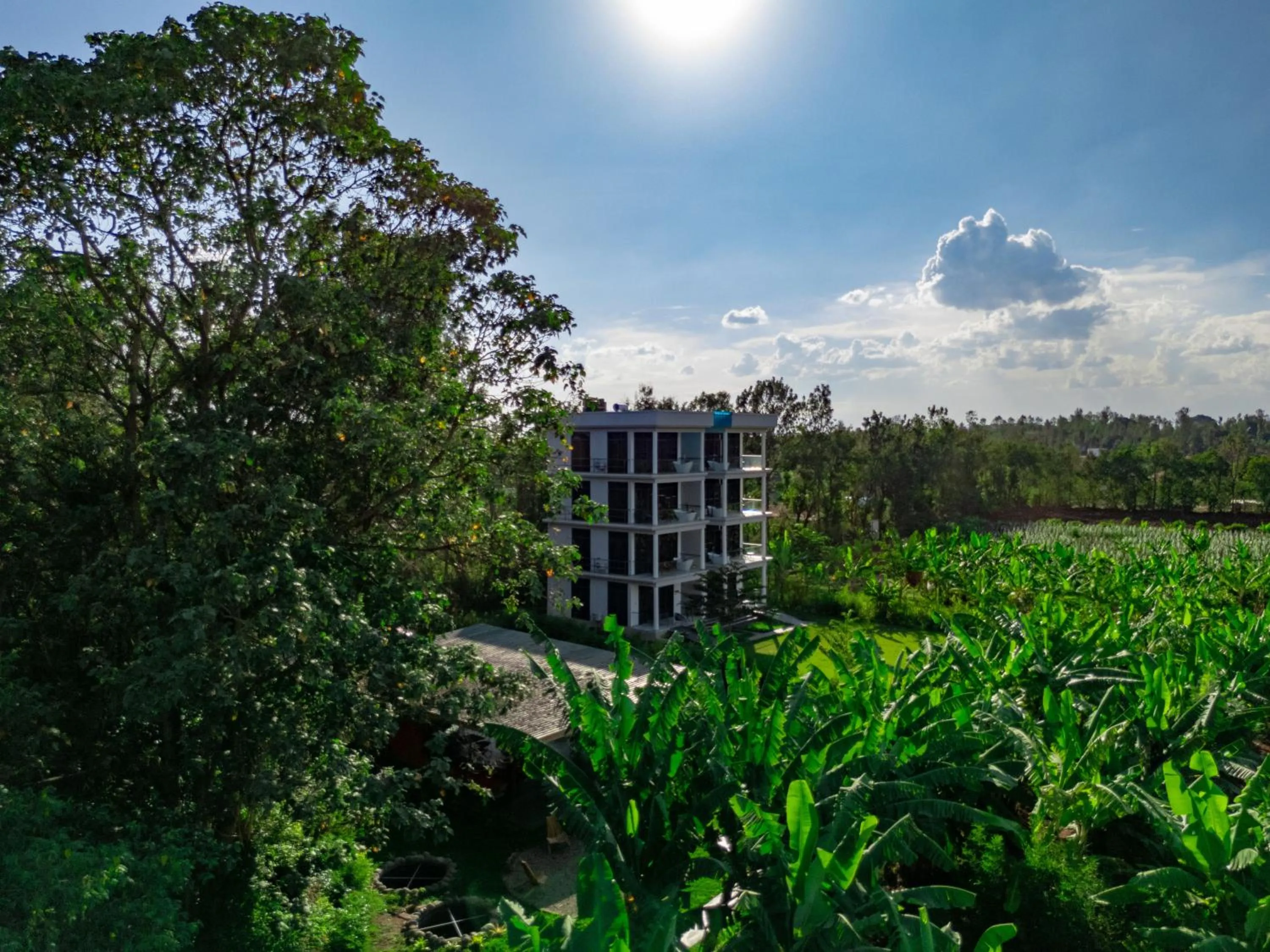 Property building in Shose Farmhouse Chalets & Campsite